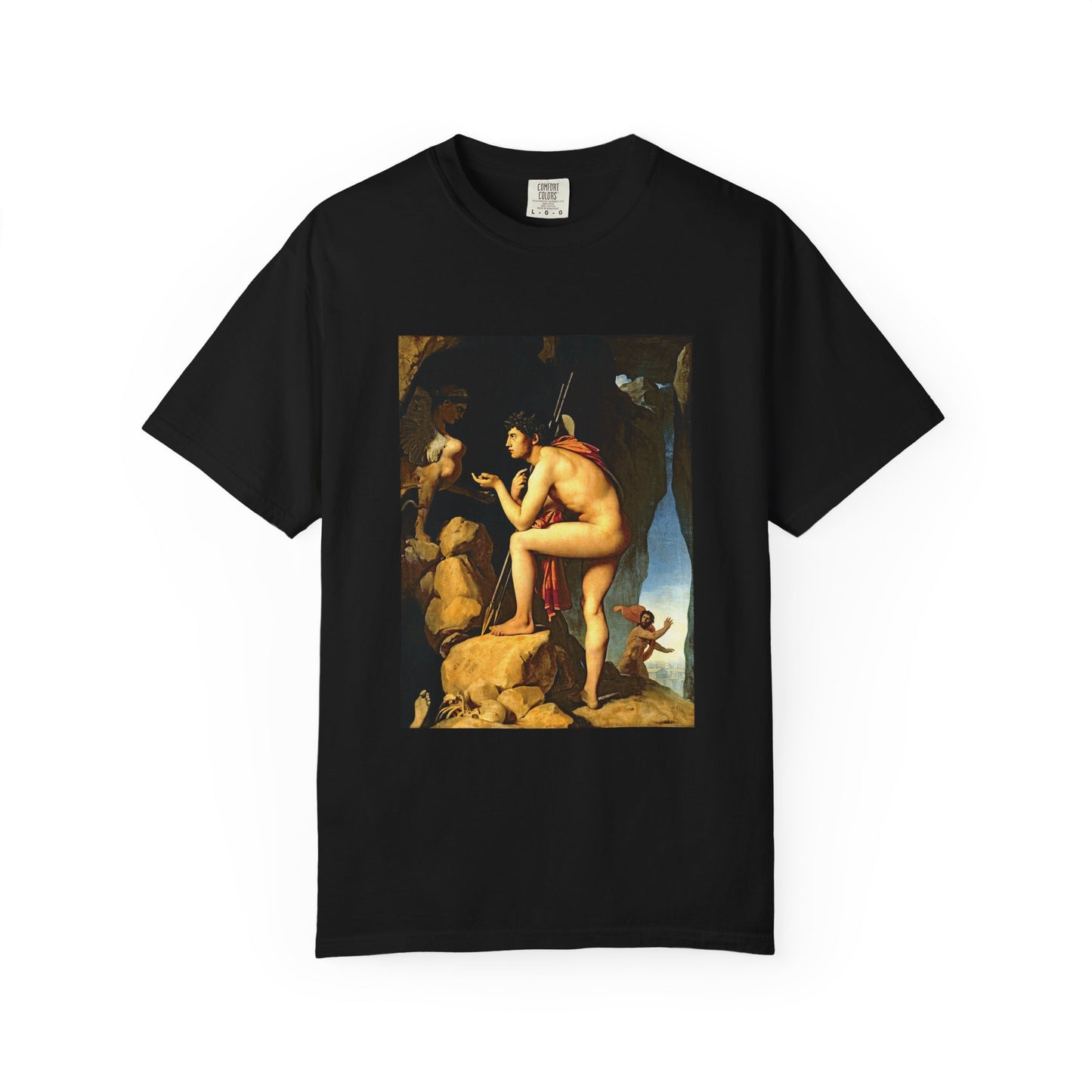 Oedipus and the Sphinx by Dominique Ingres (T-Shirt)