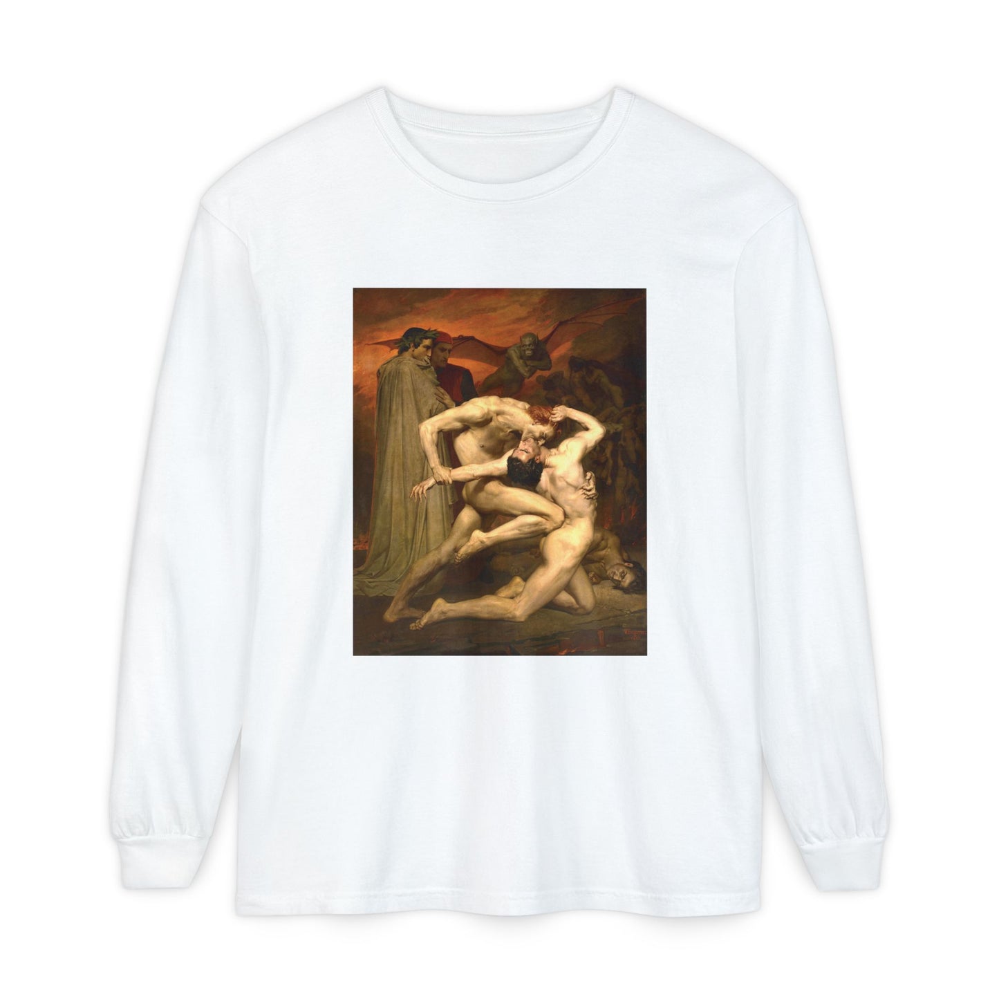 Dante and Virgil by William-Adolphe Bouguereau (Long Sleeve)