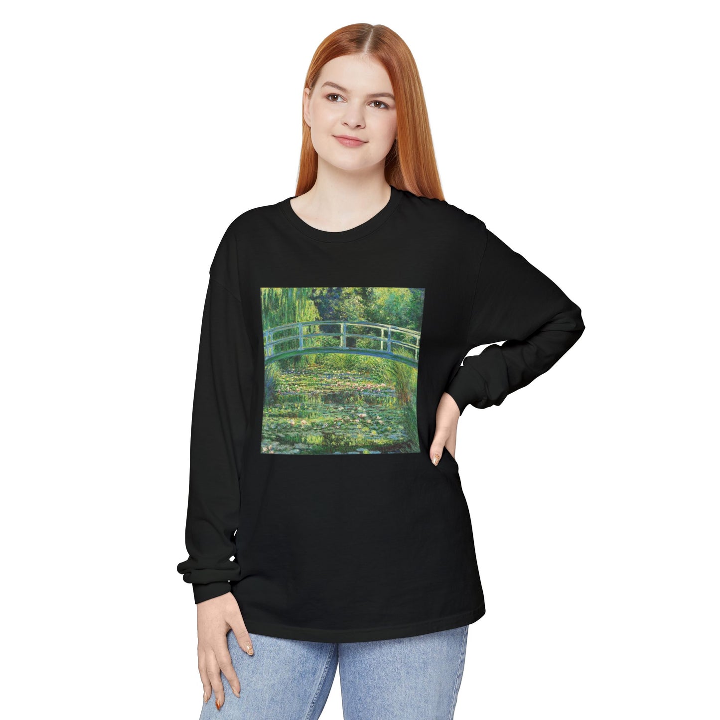 Water Lilies and Japanese Bridge by Claude Monet (Long Sleeve)