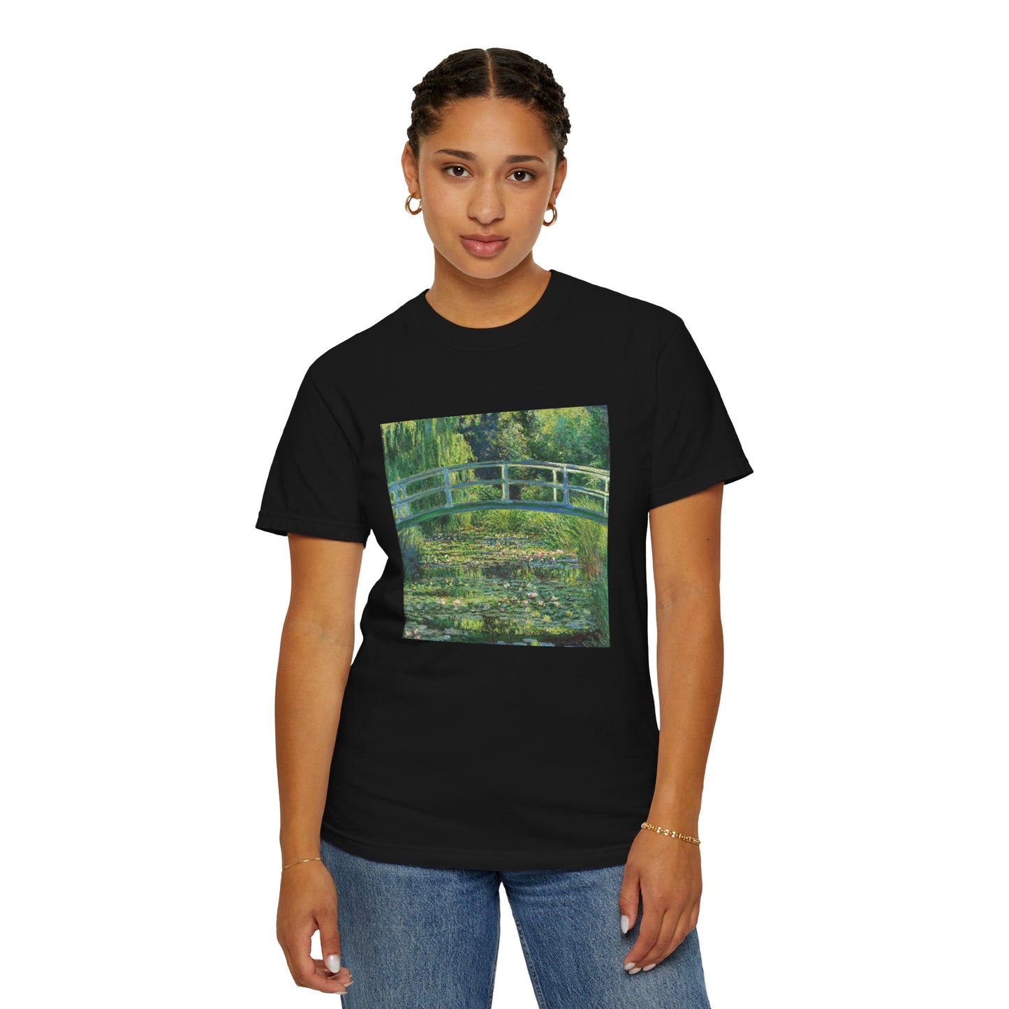 Water Lilies and Japanese Bridge by Claude Monet (T-Shirt)