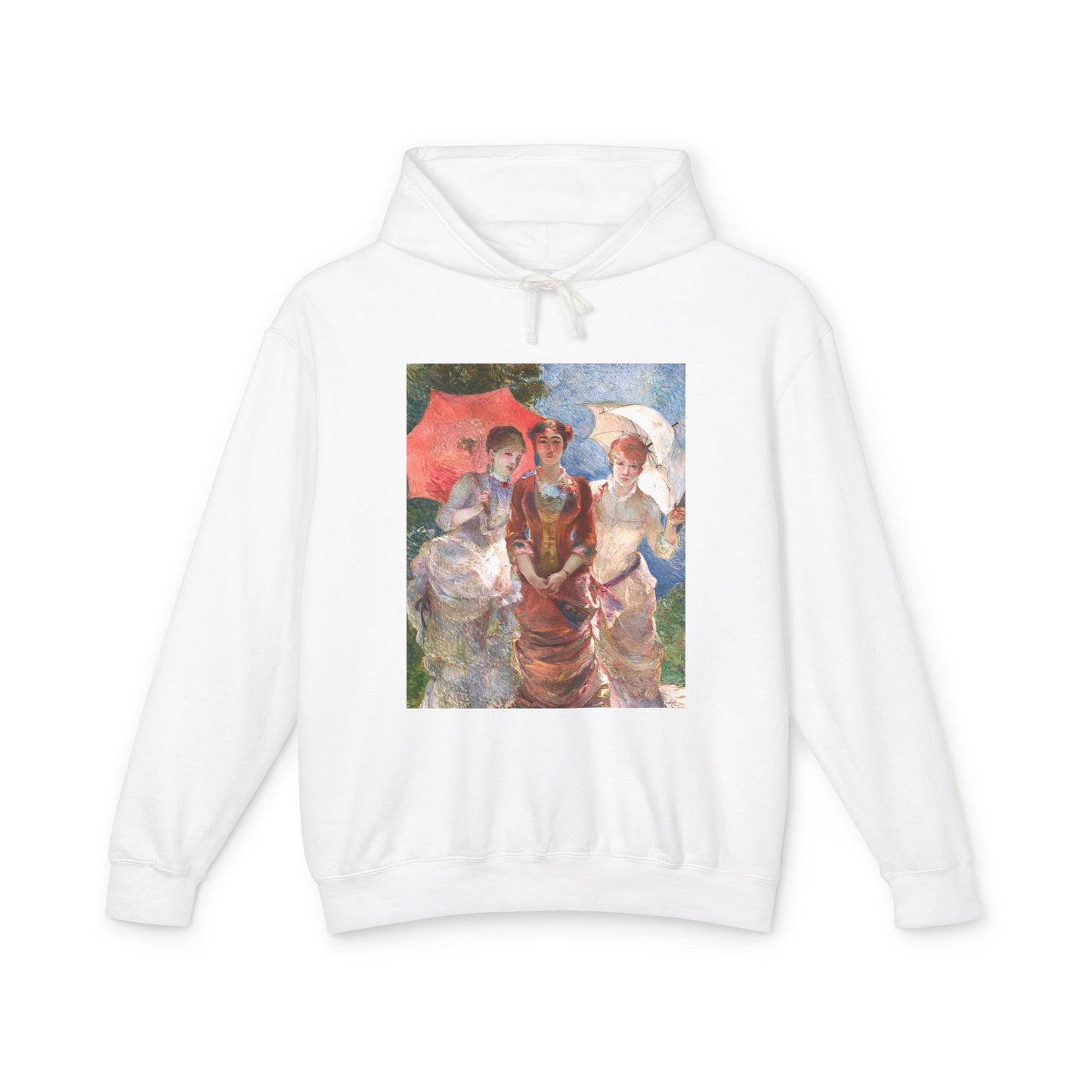 Three Women with Parasols by Marie Bracquemond (Hoodie)