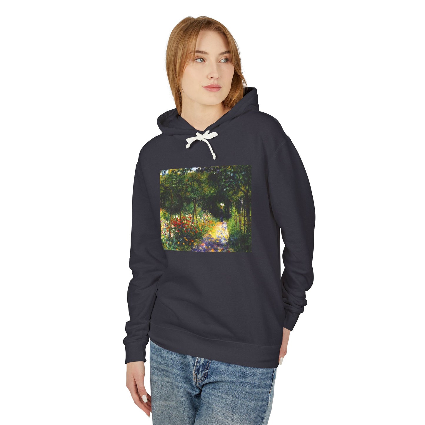 Woman in the Garden by Pierre-Auguste Renoir (Hoodie)