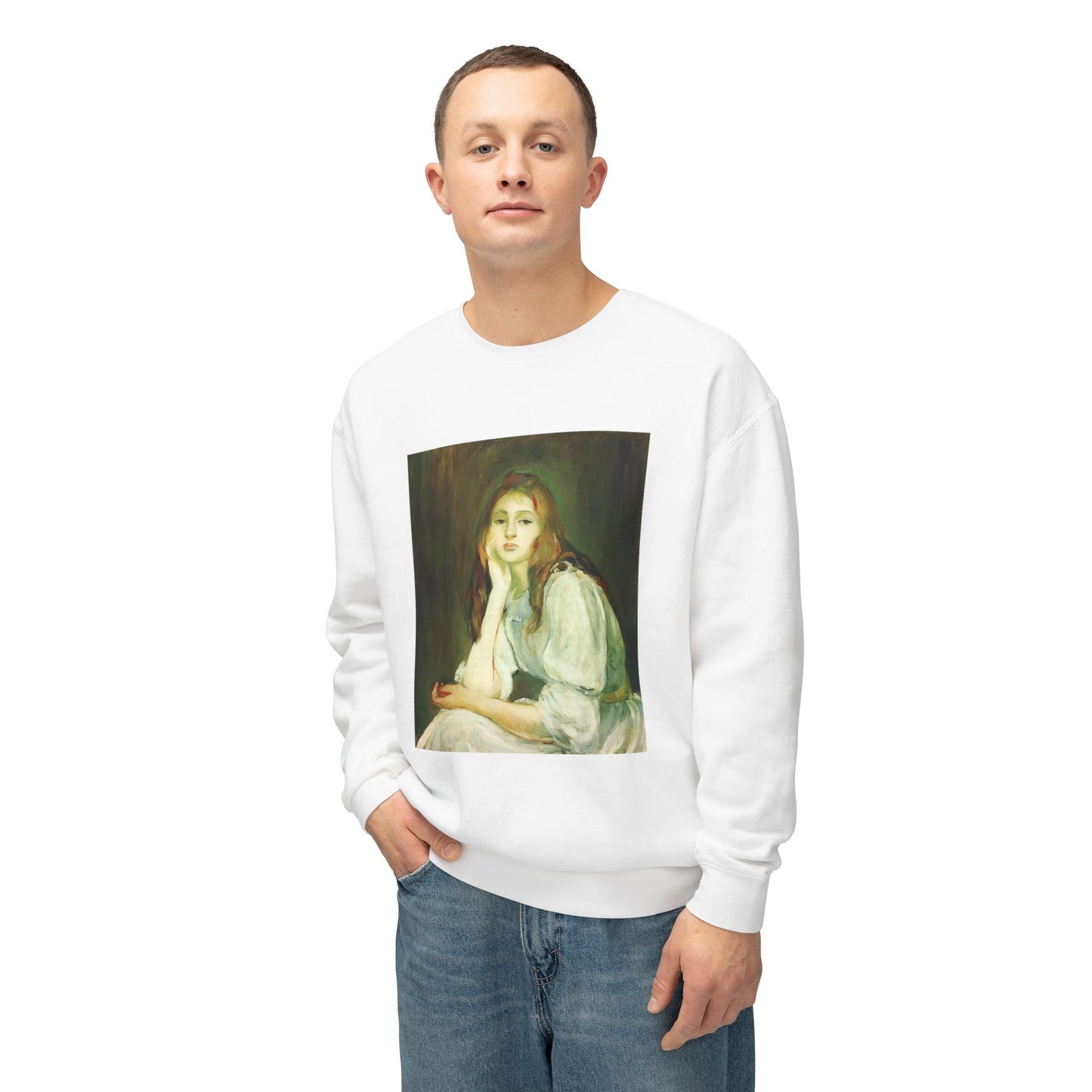 Julie Daydreaming by Berthe Morisot (Sweatshirt)