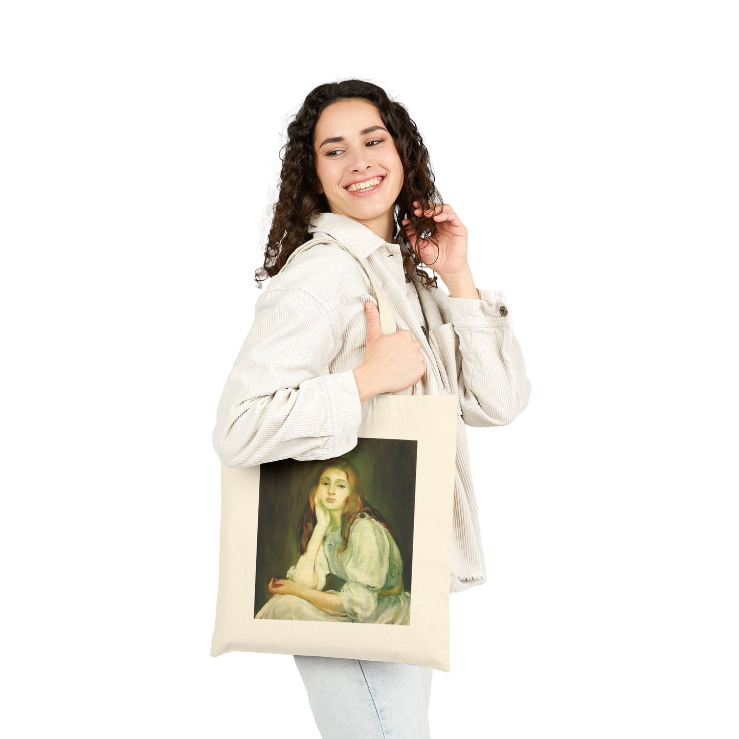 Julie Daydreaming by Berthe Morisot (Tote)