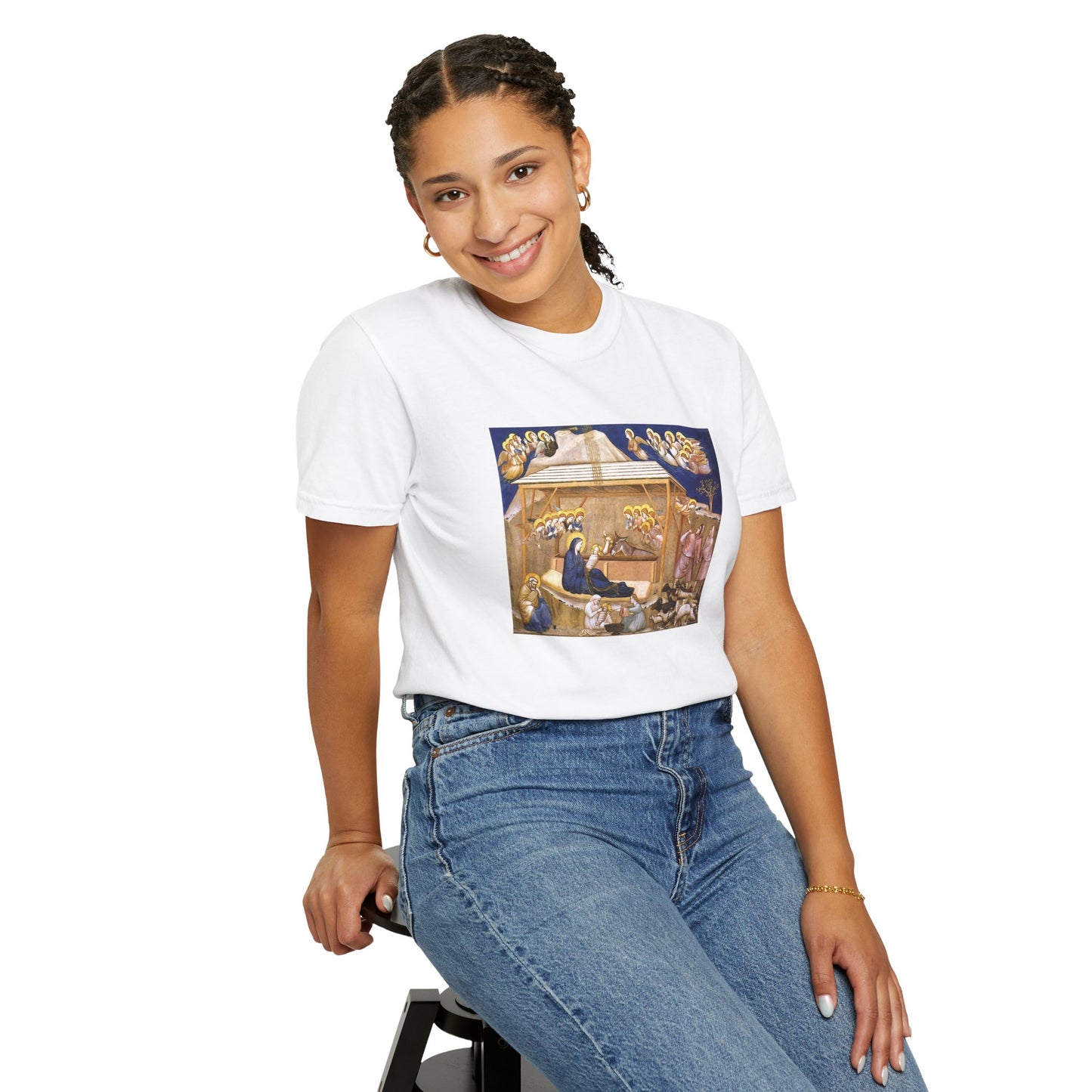Nativity by Giotto di Bondone (T-Shirt)