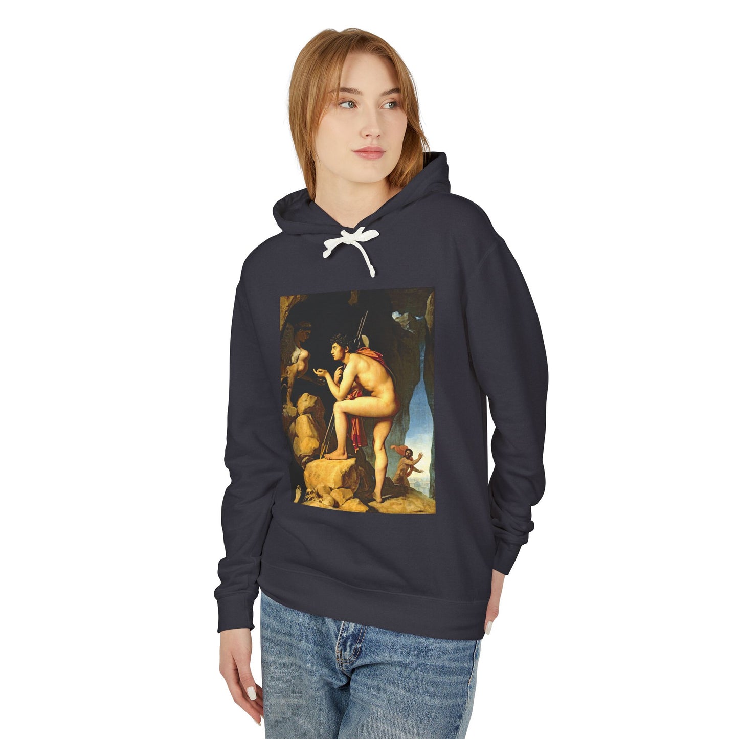 Oedipus and the Sphinx by Dominique Ingres (Hoodie)