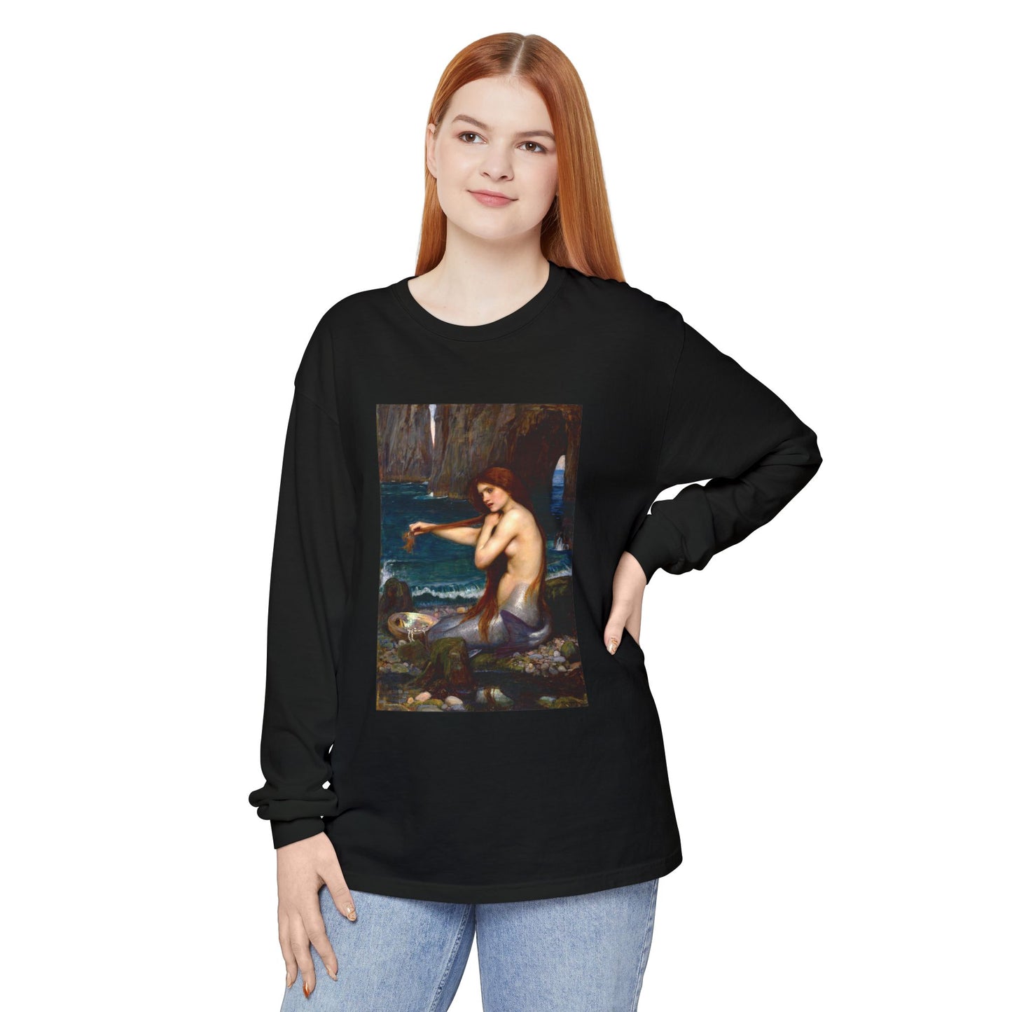 A Mermaid by John William Waterhouse (Long Sleeve)