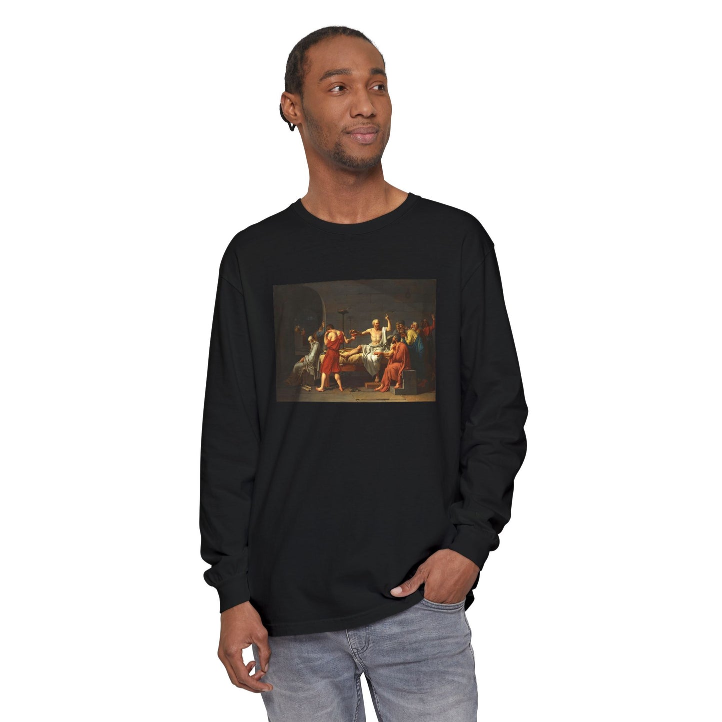 The Death of Socrates by Jacques-Louis David (Long Sleeve)