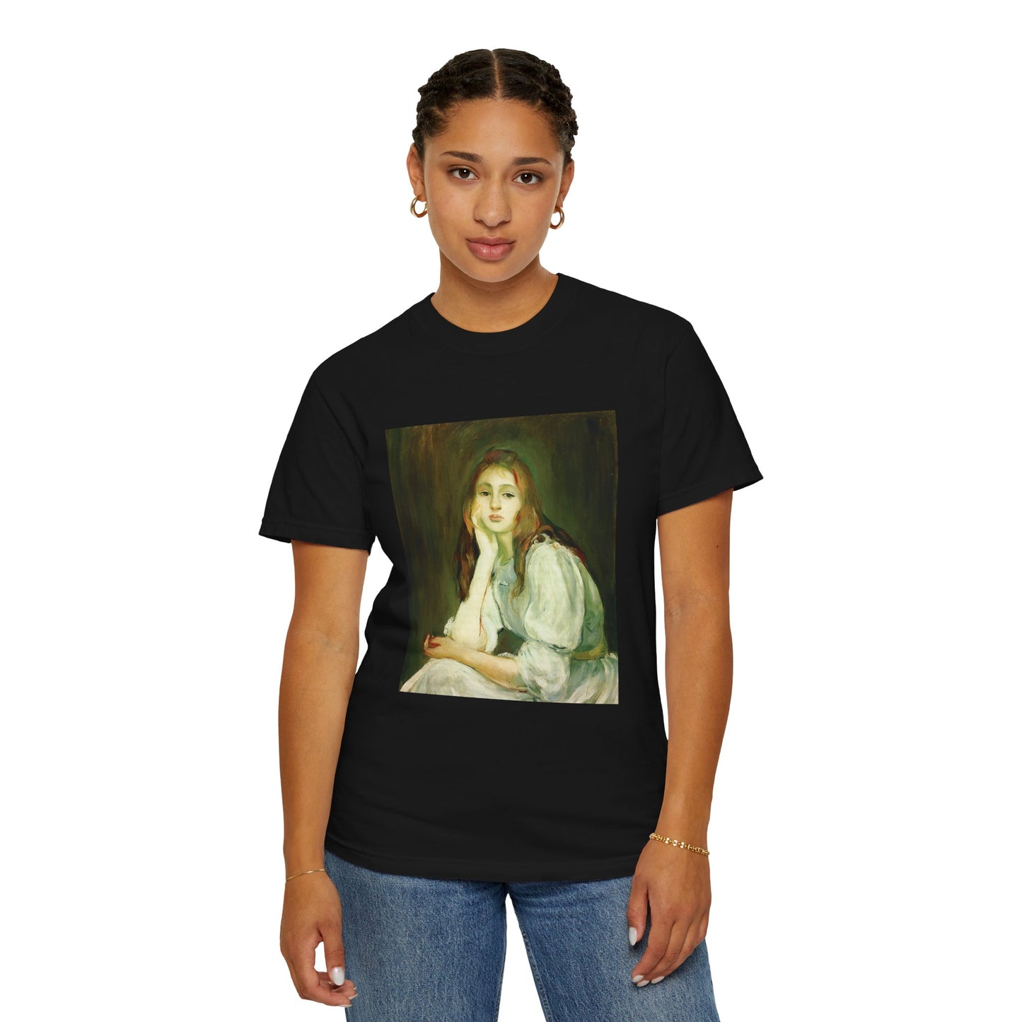 Julie Daydreaming by Berthe Morisot (T-Shirt)
