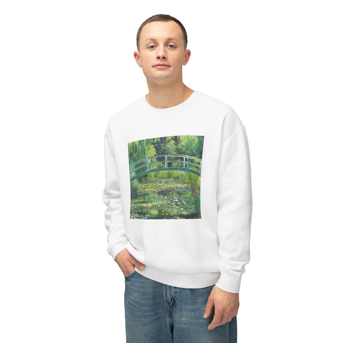 Water Lilies and Japanese Bridge by Claude Monet (Sweatshirt)