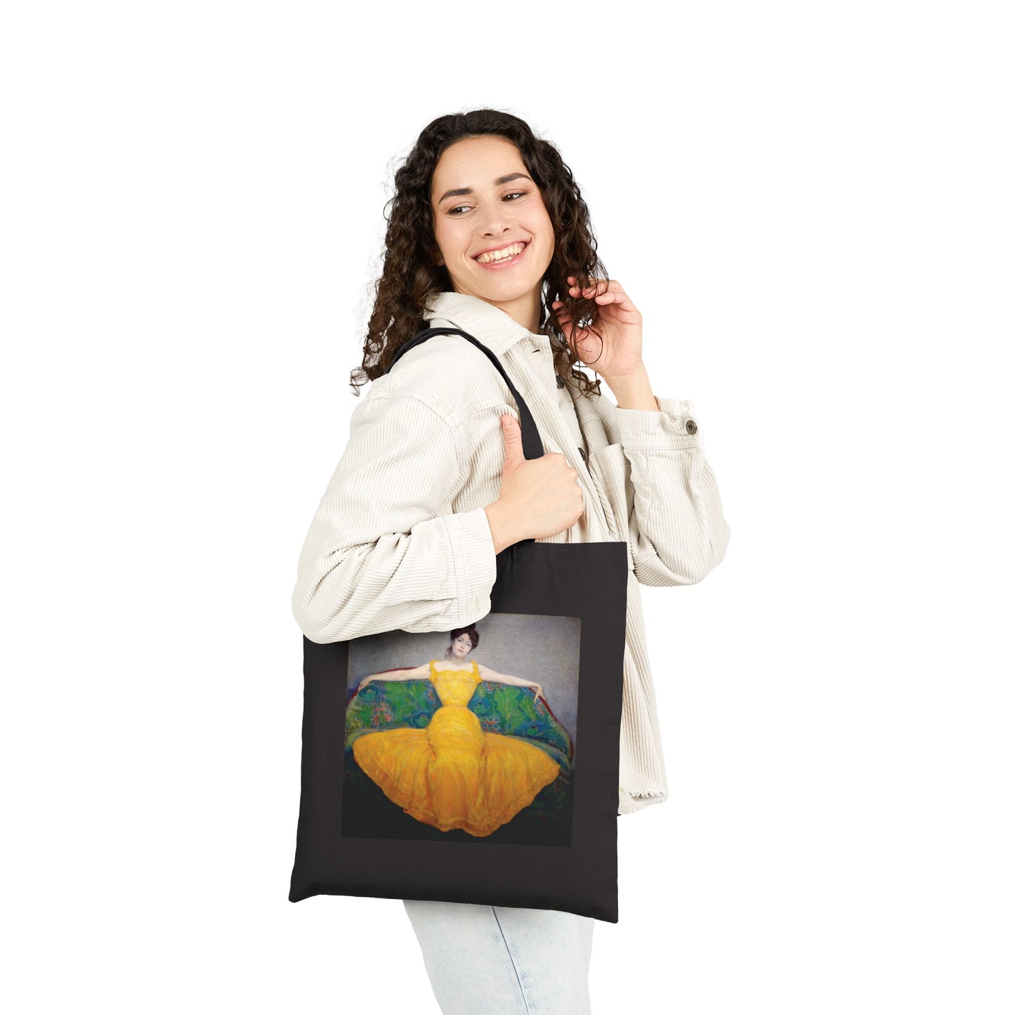 Woman in a Yellow Dress by Max Kurzweil (Tote)