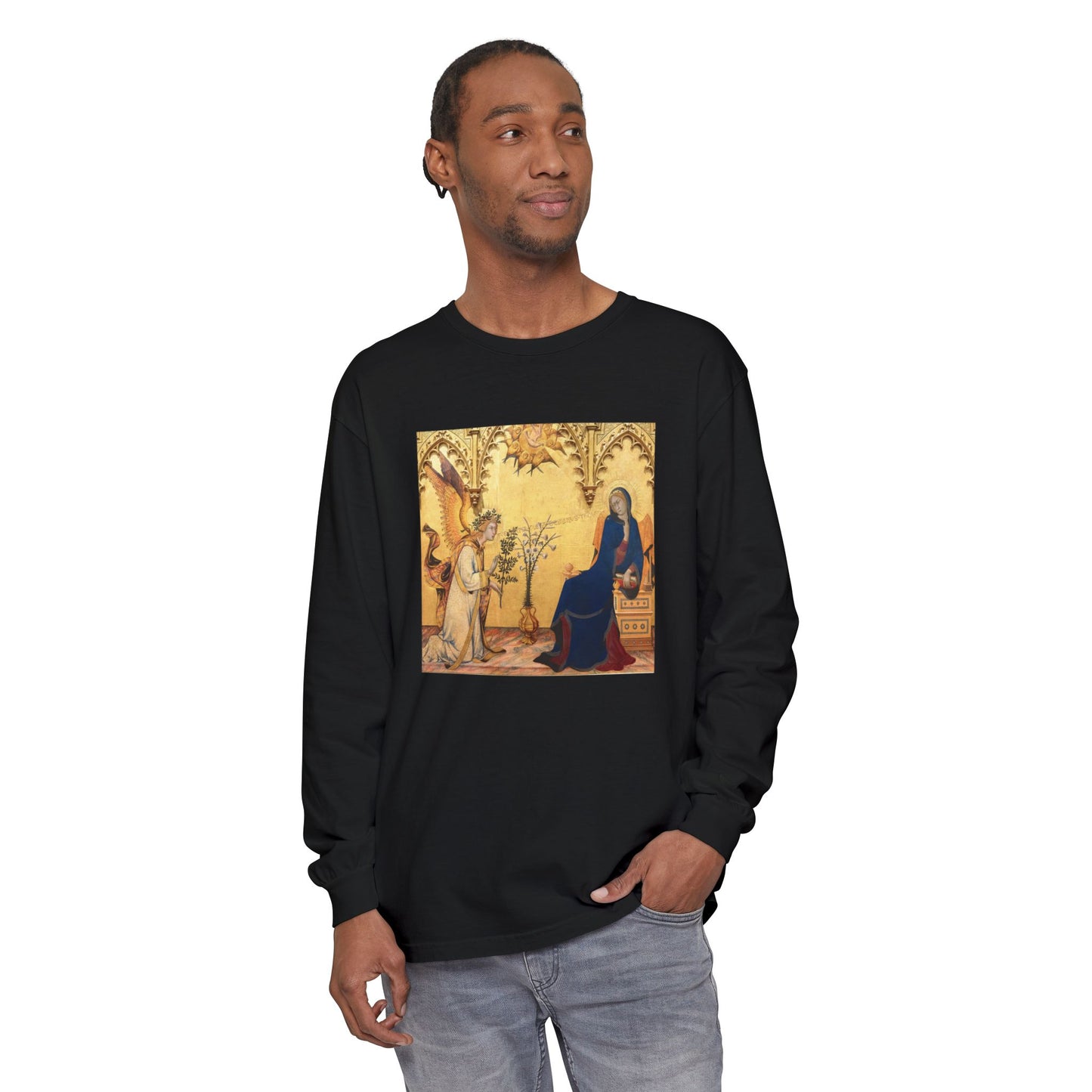 Annunciation by Simone Martini and Lippo Memmi (Long Sleeve)
