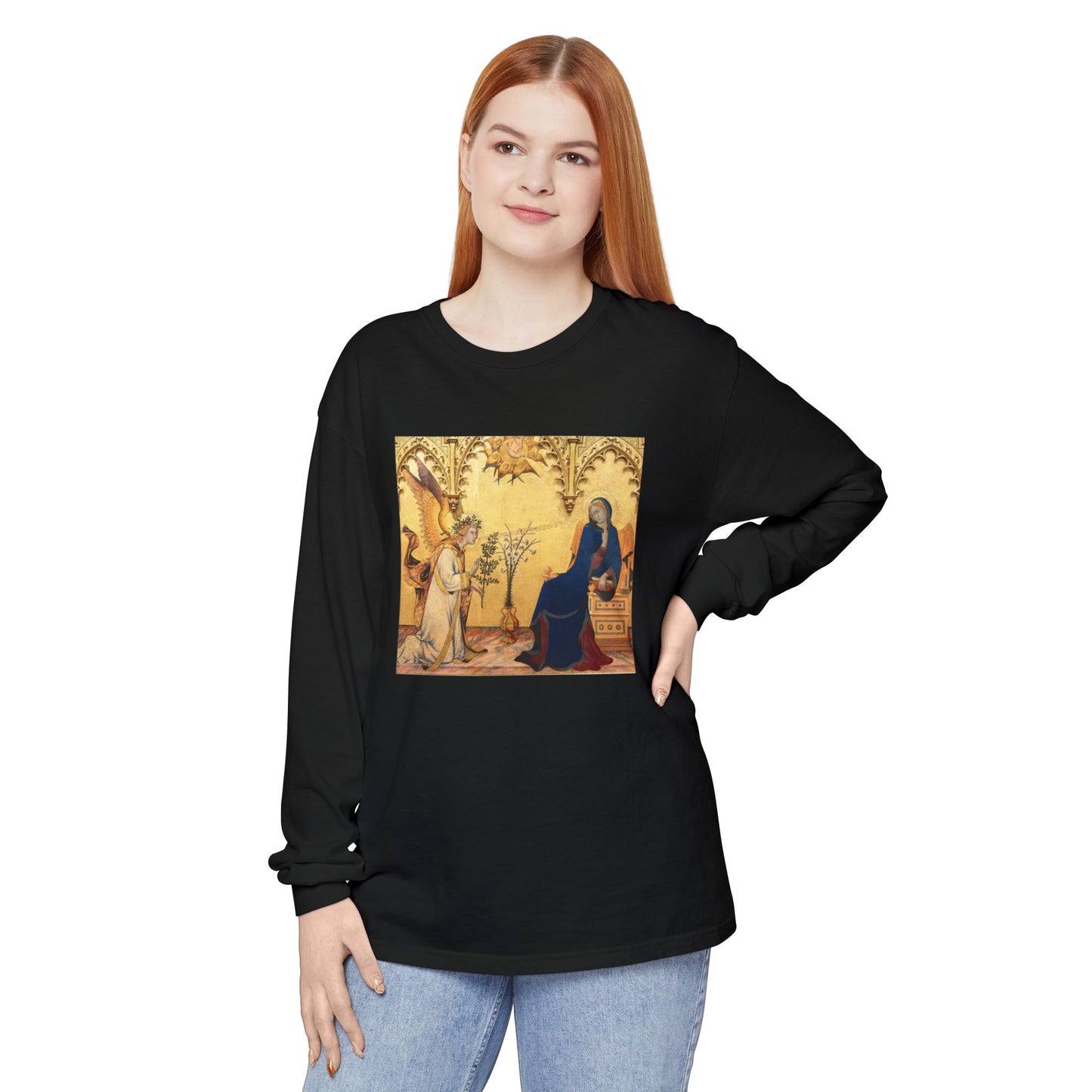 Annunciation by Simone Martini and Lippo Memmi (Long Sleeve)