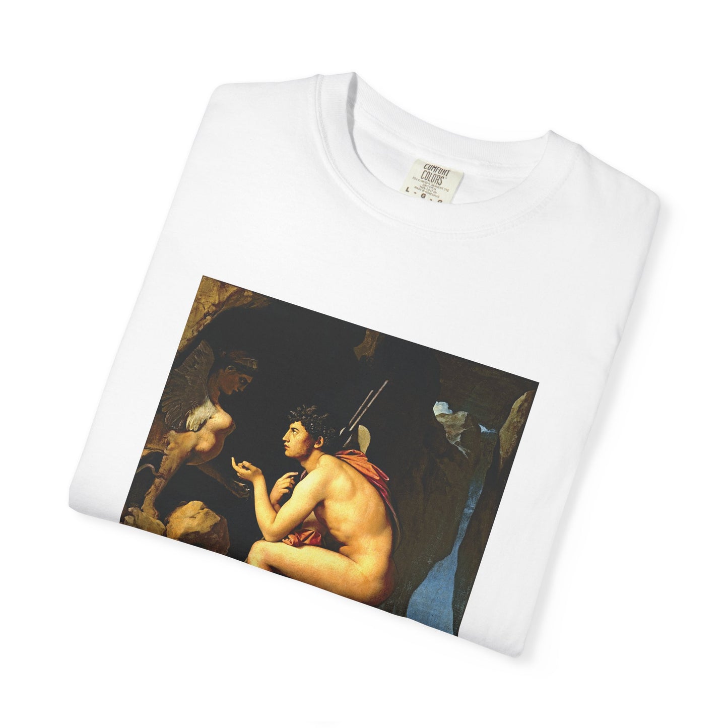 Oedipus and the Sphinx by Dominique Ingres (T-Shirt)