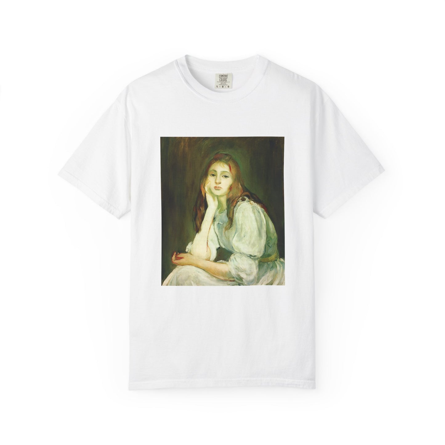 Julie Daydreaming by Berthe Morisot (T-Shirt)