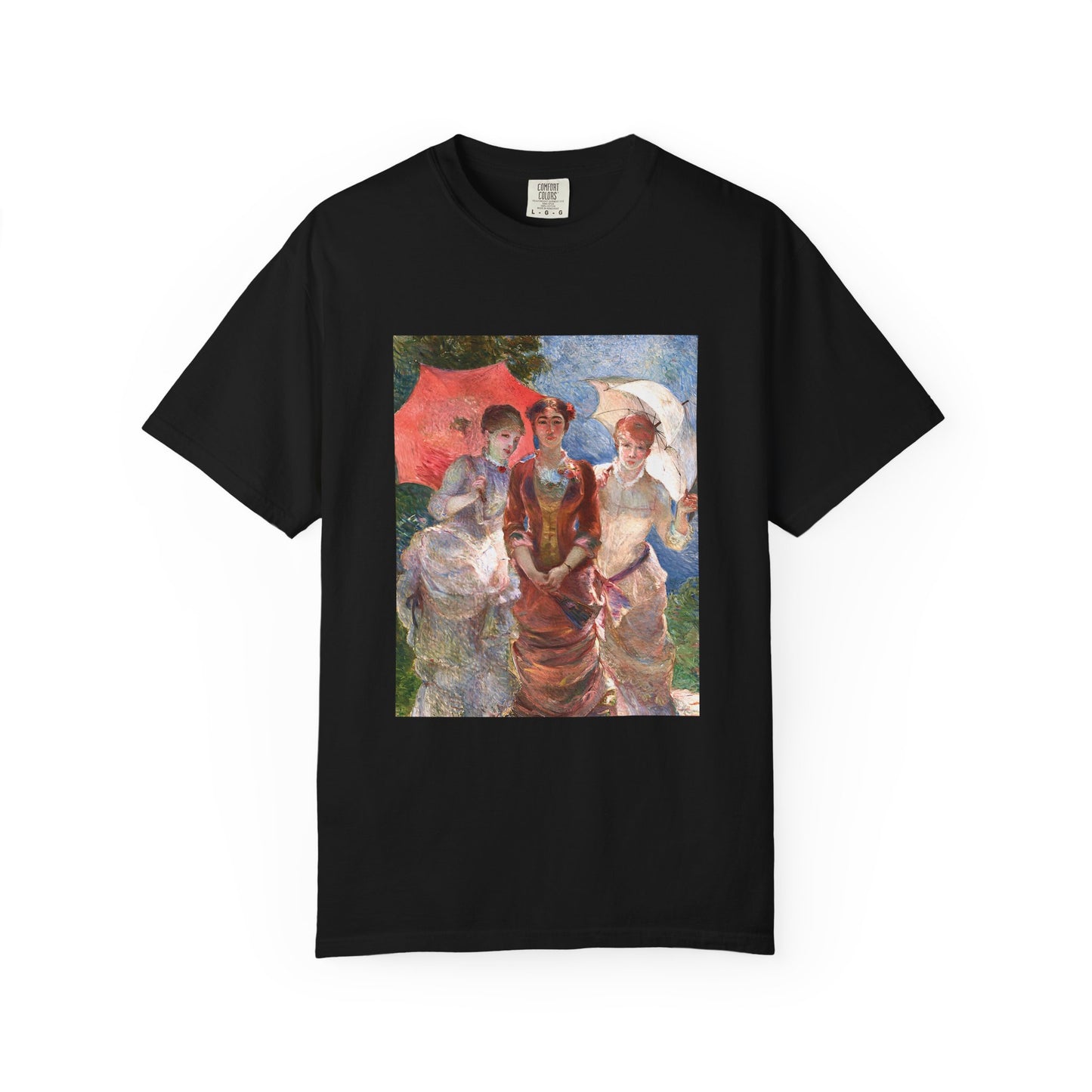Three Women with Parasols by Marie Bracquemond (T-Shirt)