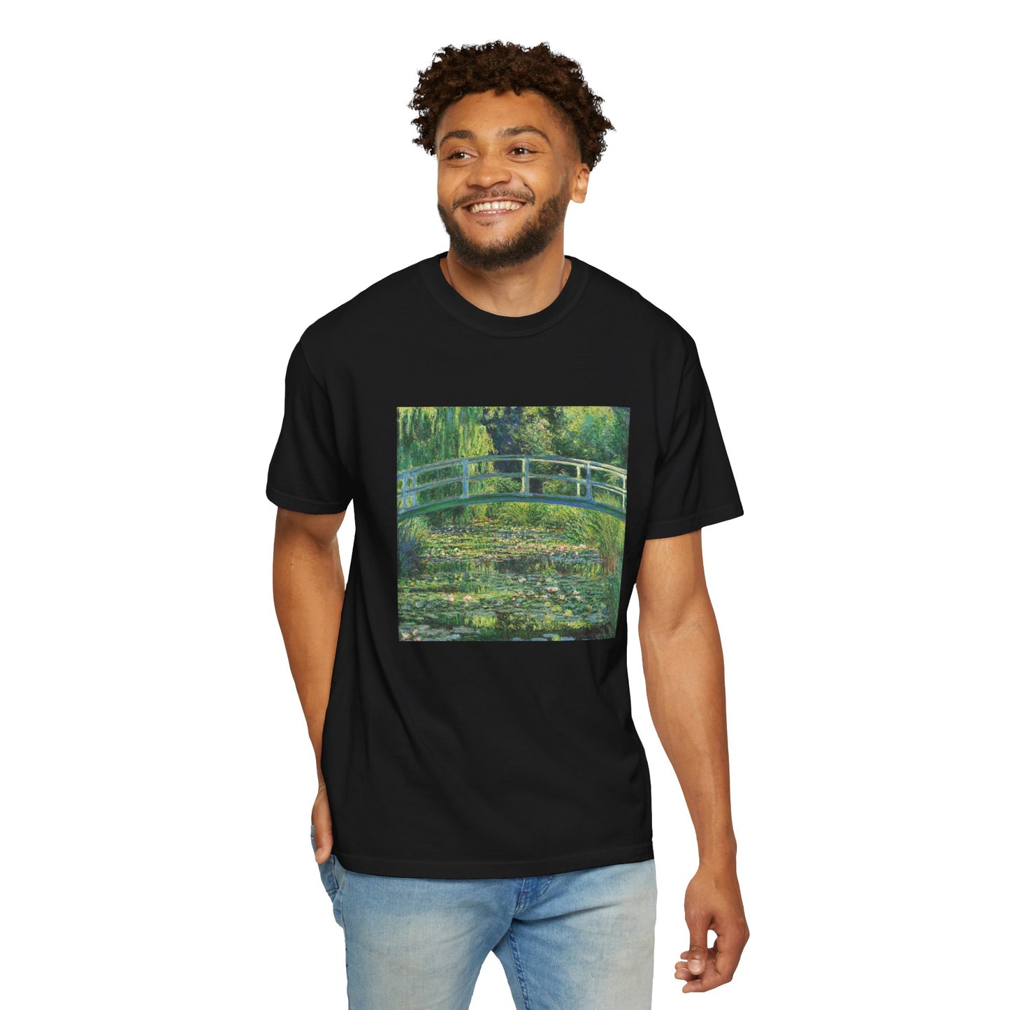 Water Lilies and Japanese Bridge by Claude Monet (T-Shirt)