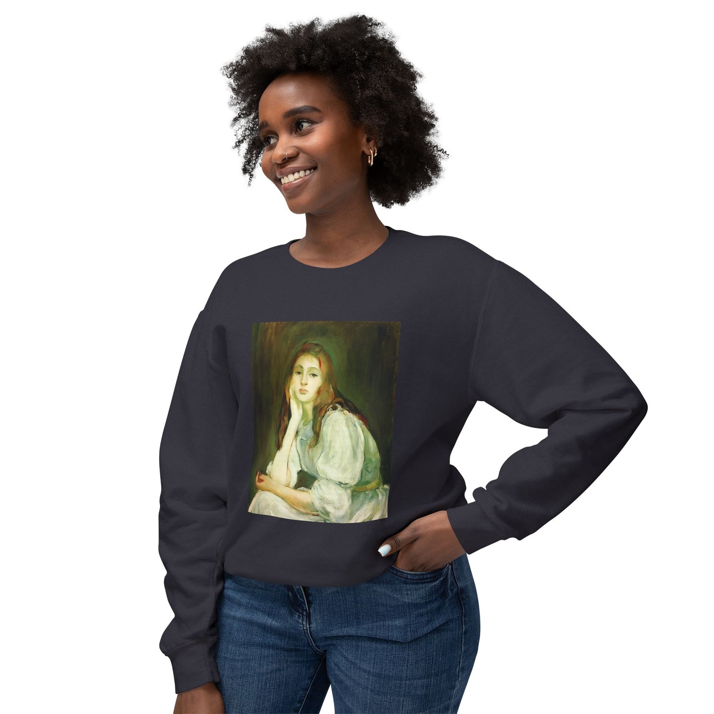 Julie Daydreaming by Berthe Morisot (Sweatshirt)