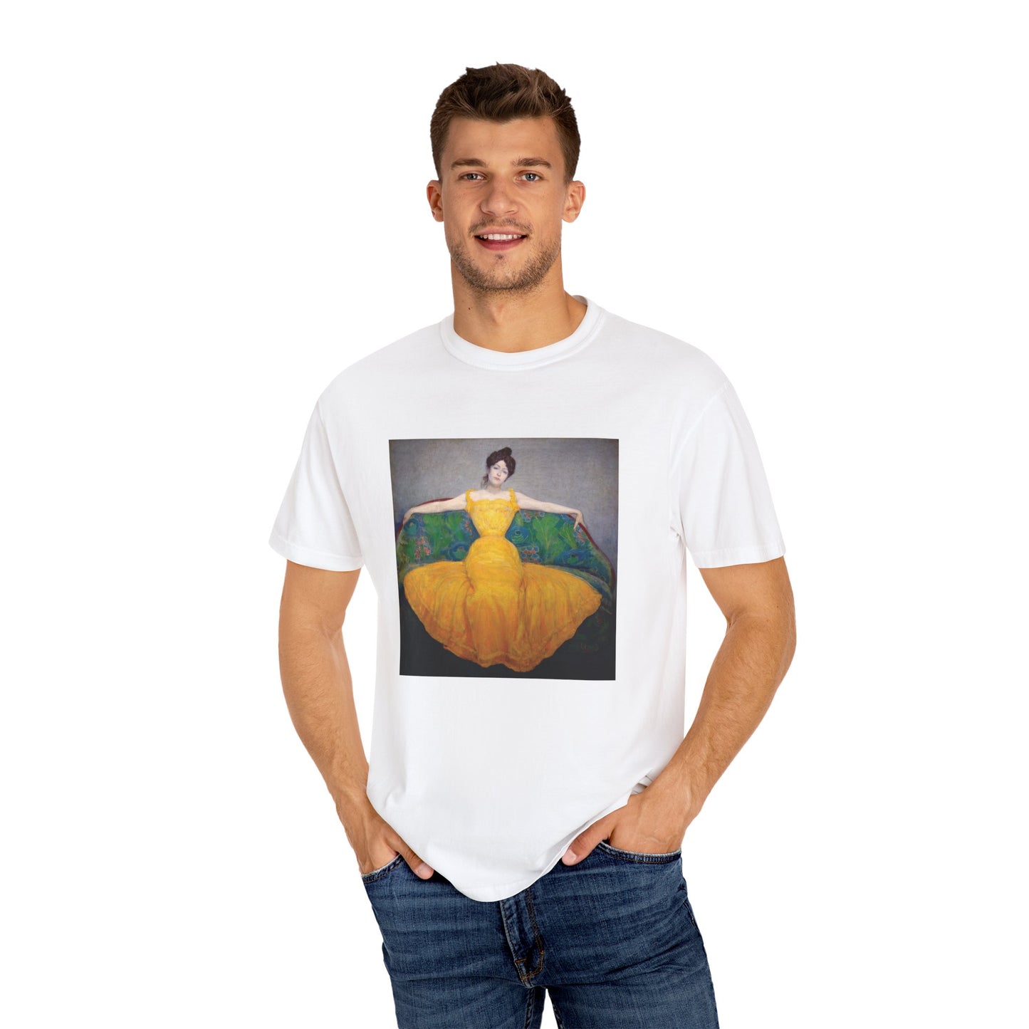Woman in a Yellow Dress by Max Kurzweil (T-Shirt)