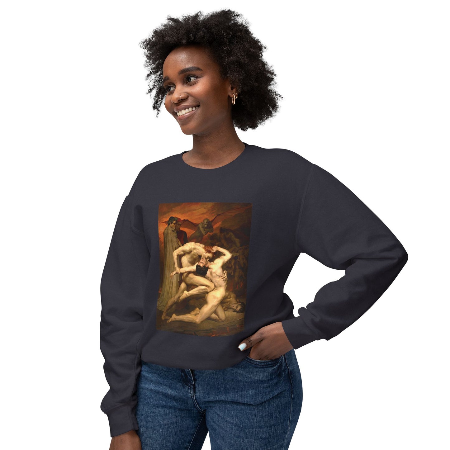 Dante and Virgil by William-Adolphe Bouguereau (Sweatshirt)