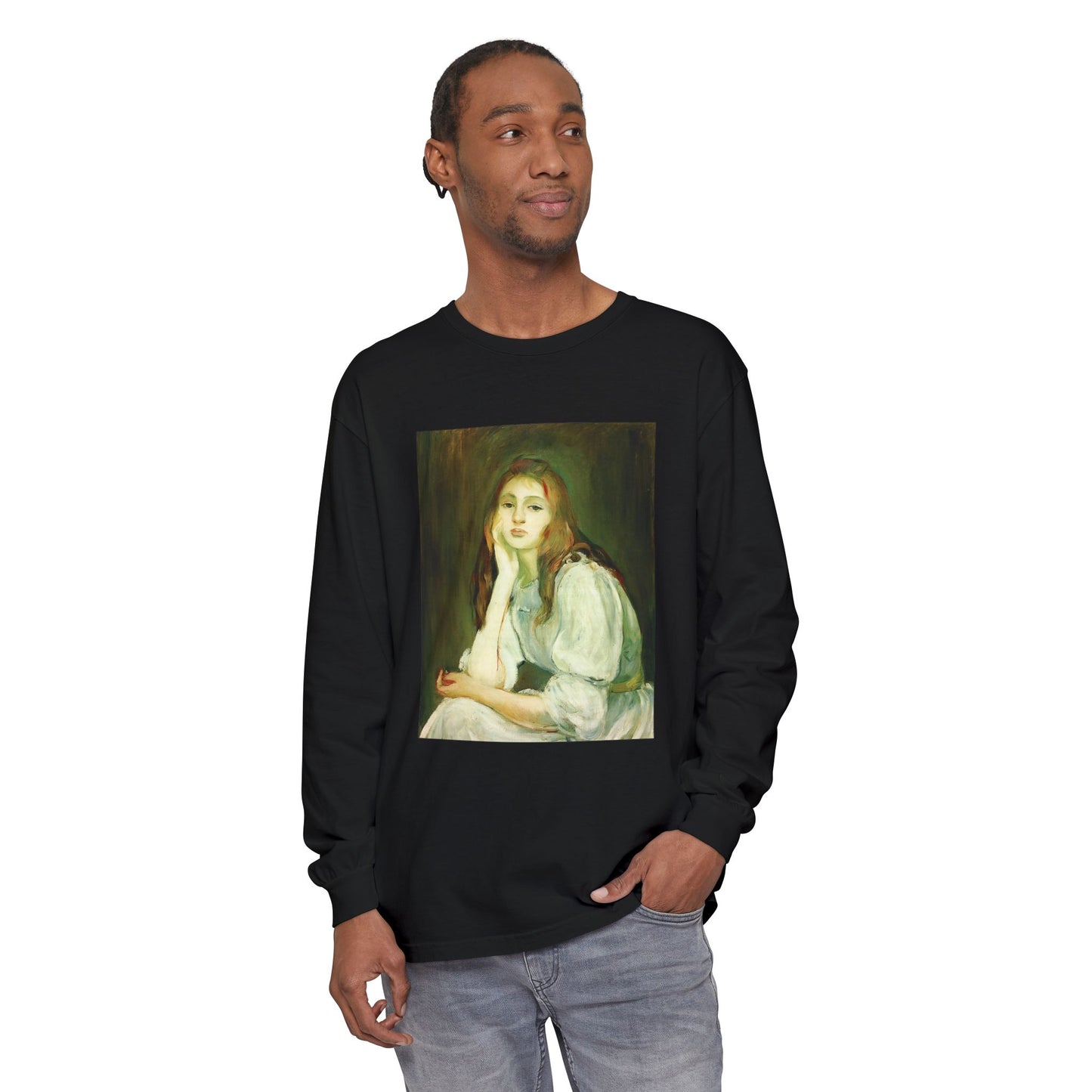 Julie Daydreaming by Berthe Morisot (Long Sleeve)