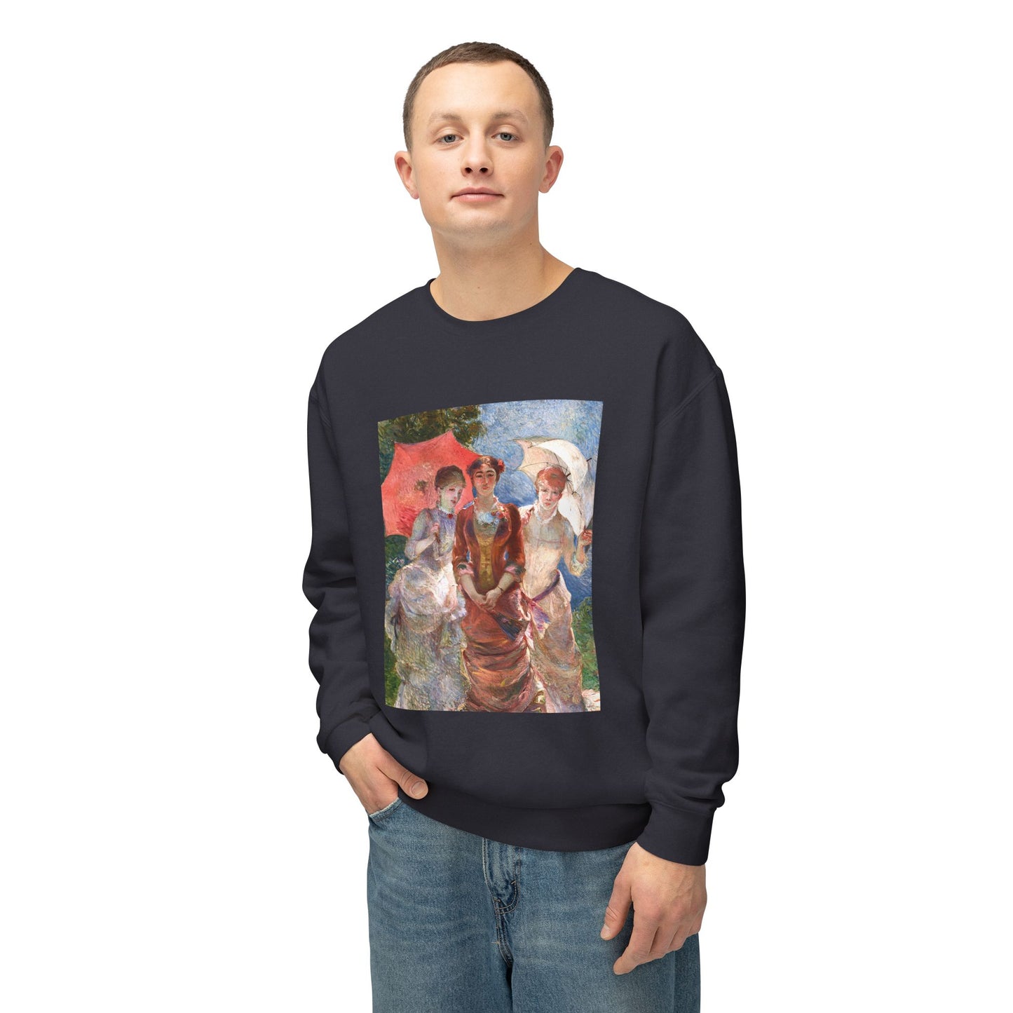 Three Women with Parasols by Marie Bracquemond (Sweatshirt)