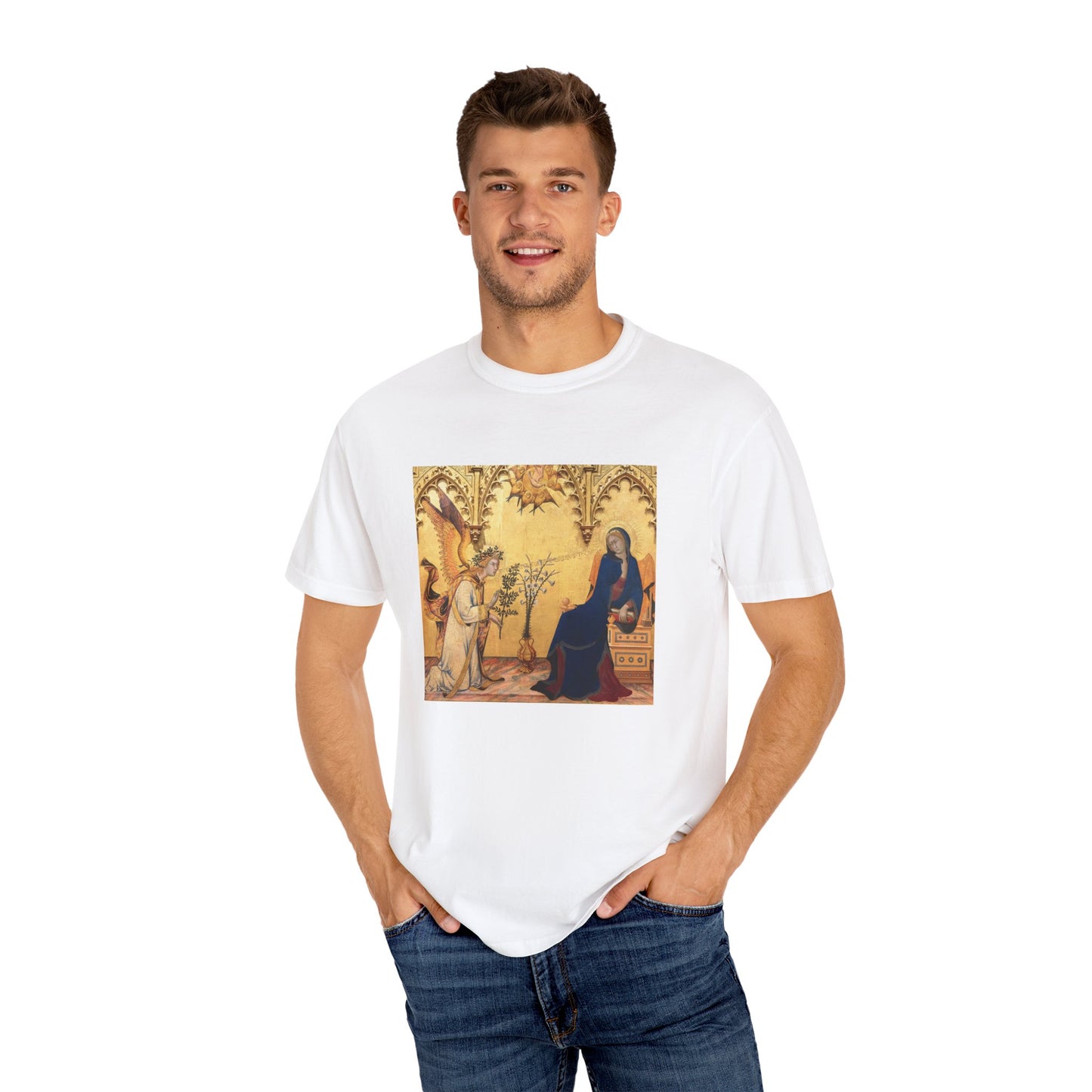 Annunciation by Simone Martini and Lippo Memmi (T-Shirt)