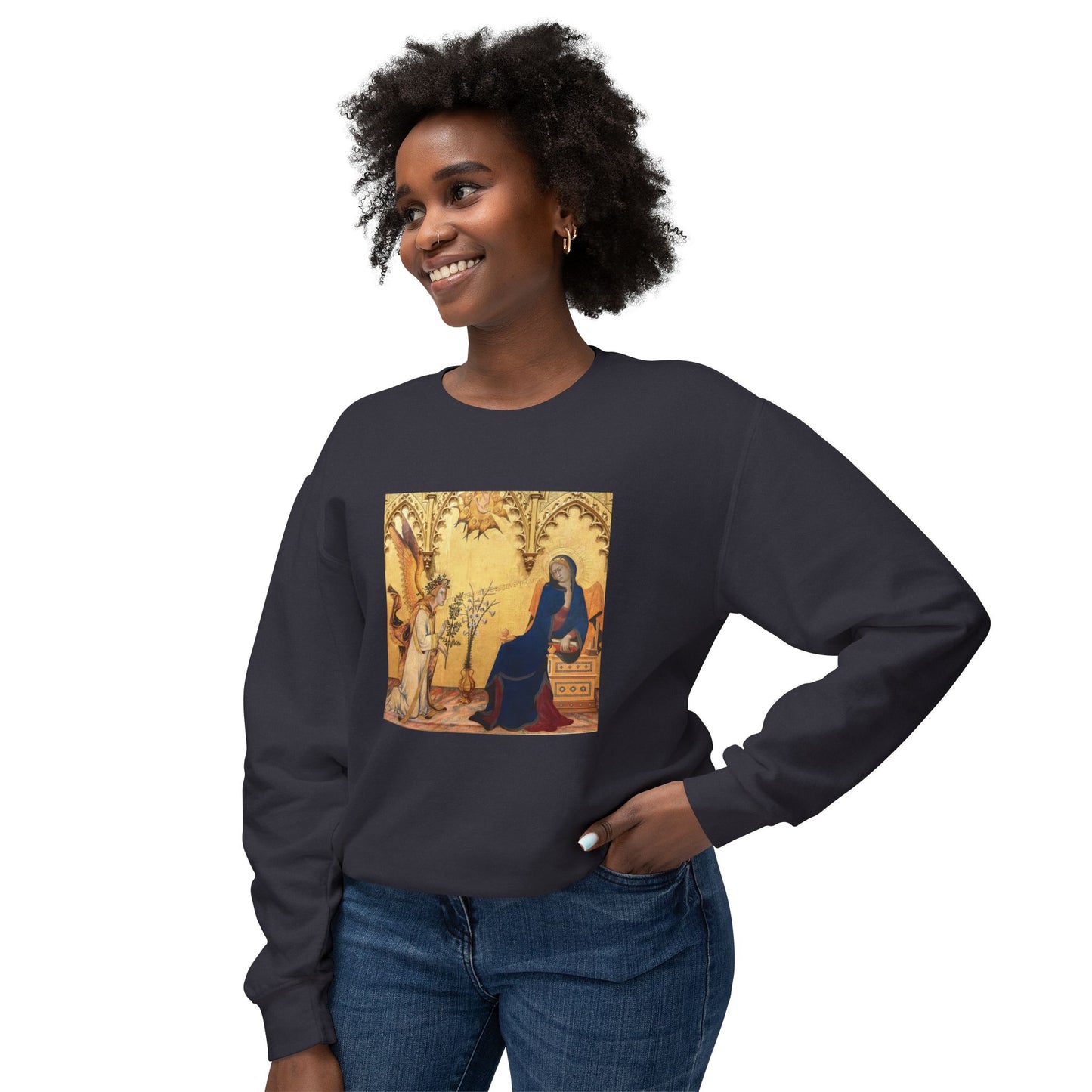 Annunciation by Simone Martini and Lippo Memmi (Sweatshirt)