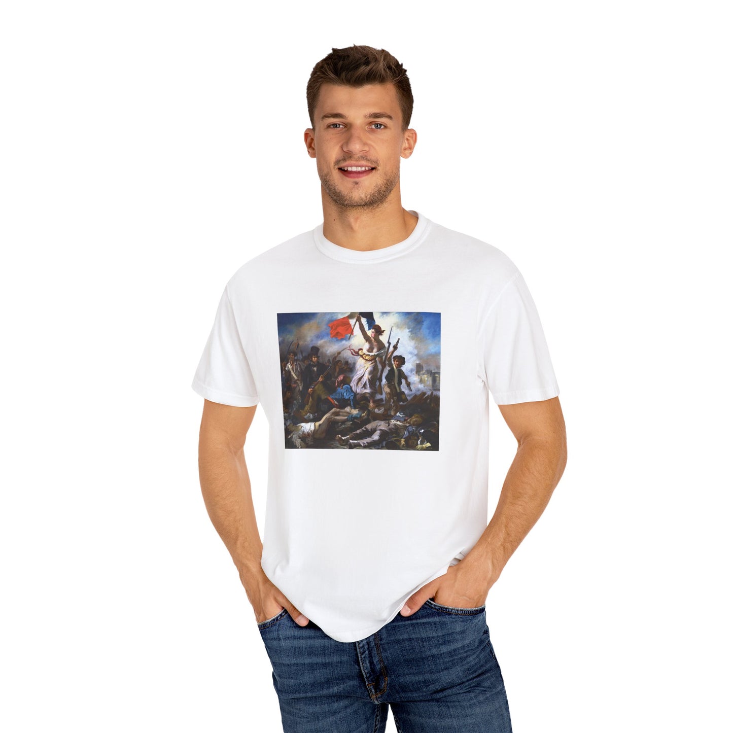 Liberty Leading the People by Eugène Delacroix (T-Shirt)