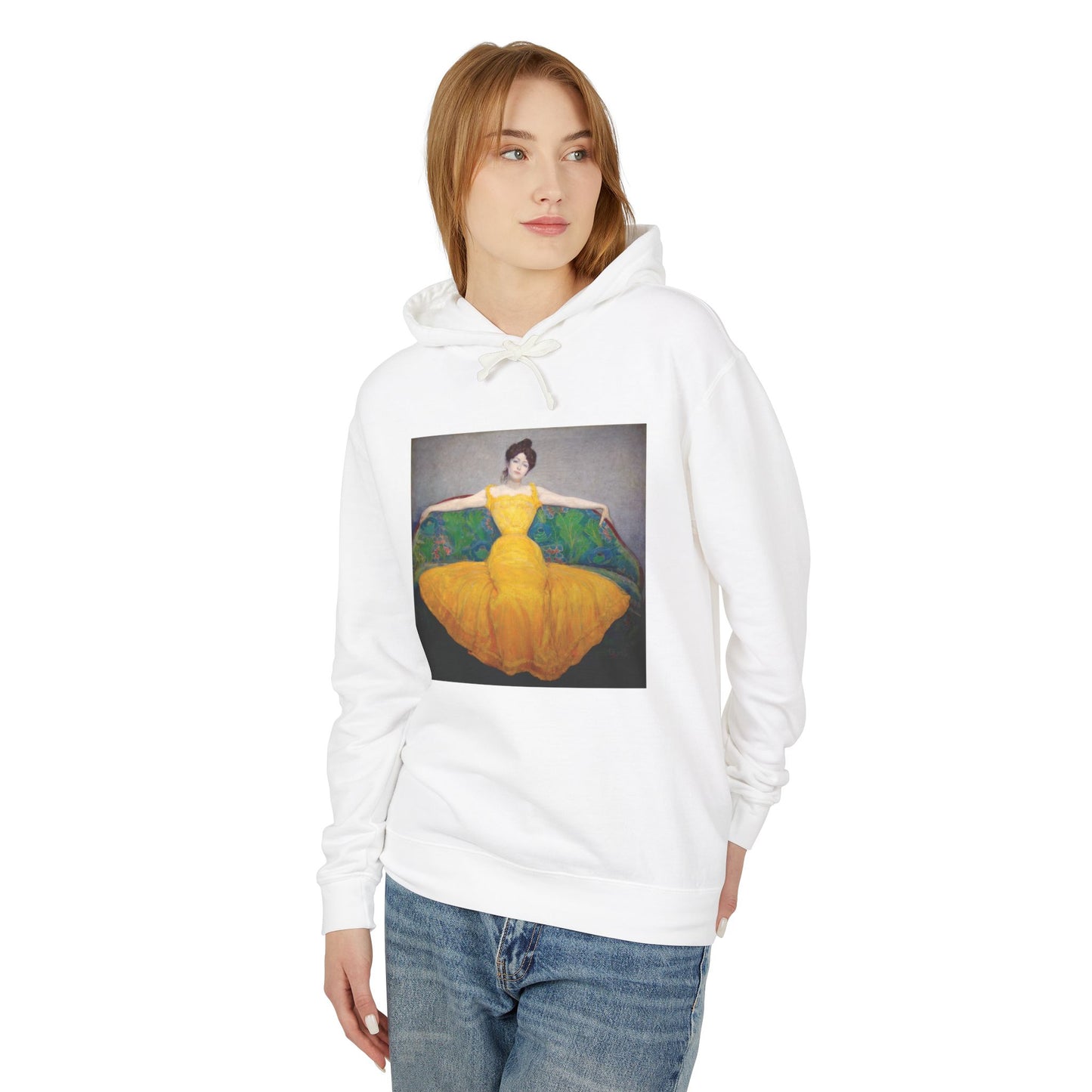 Woman in a Yellow Dress by Max Kurzweil (Hoodie)