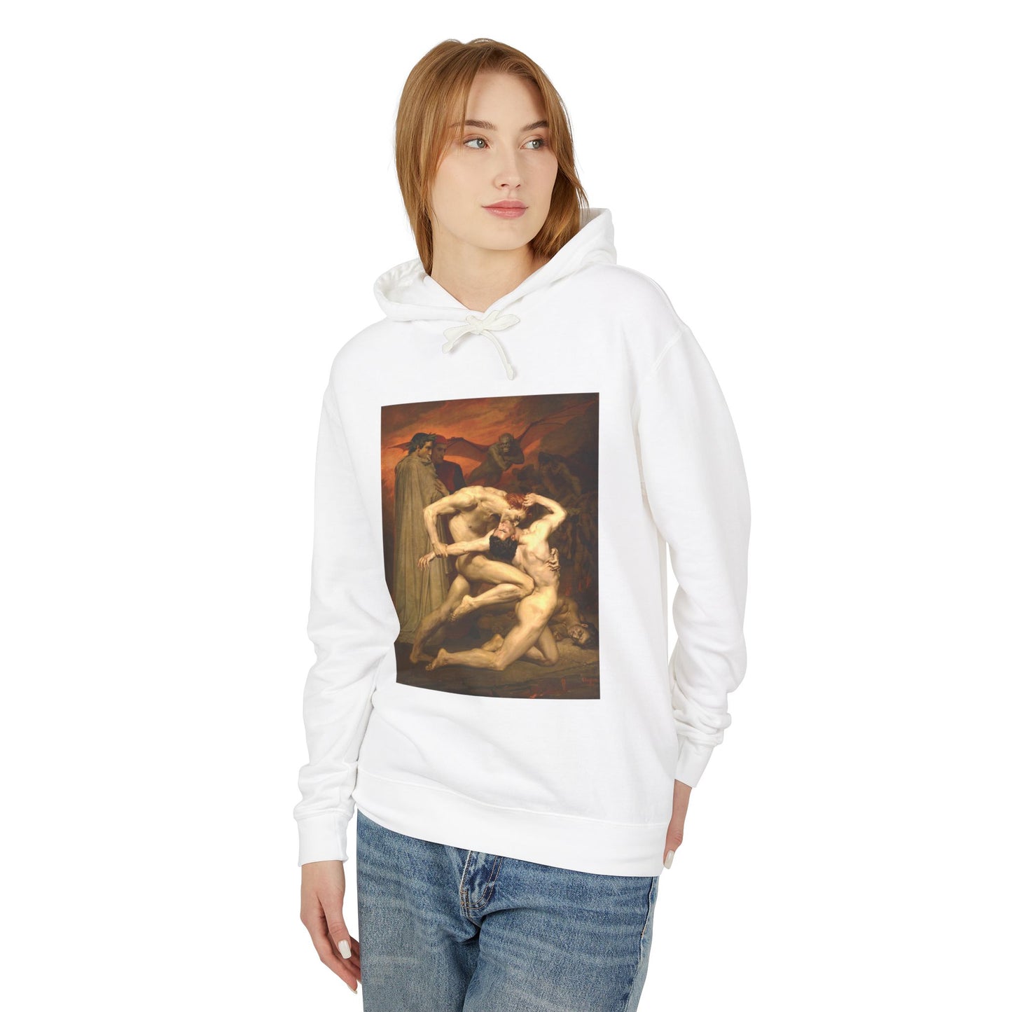 Dante and Virgil by William-Adolphe Bouguereau (Hoodie)