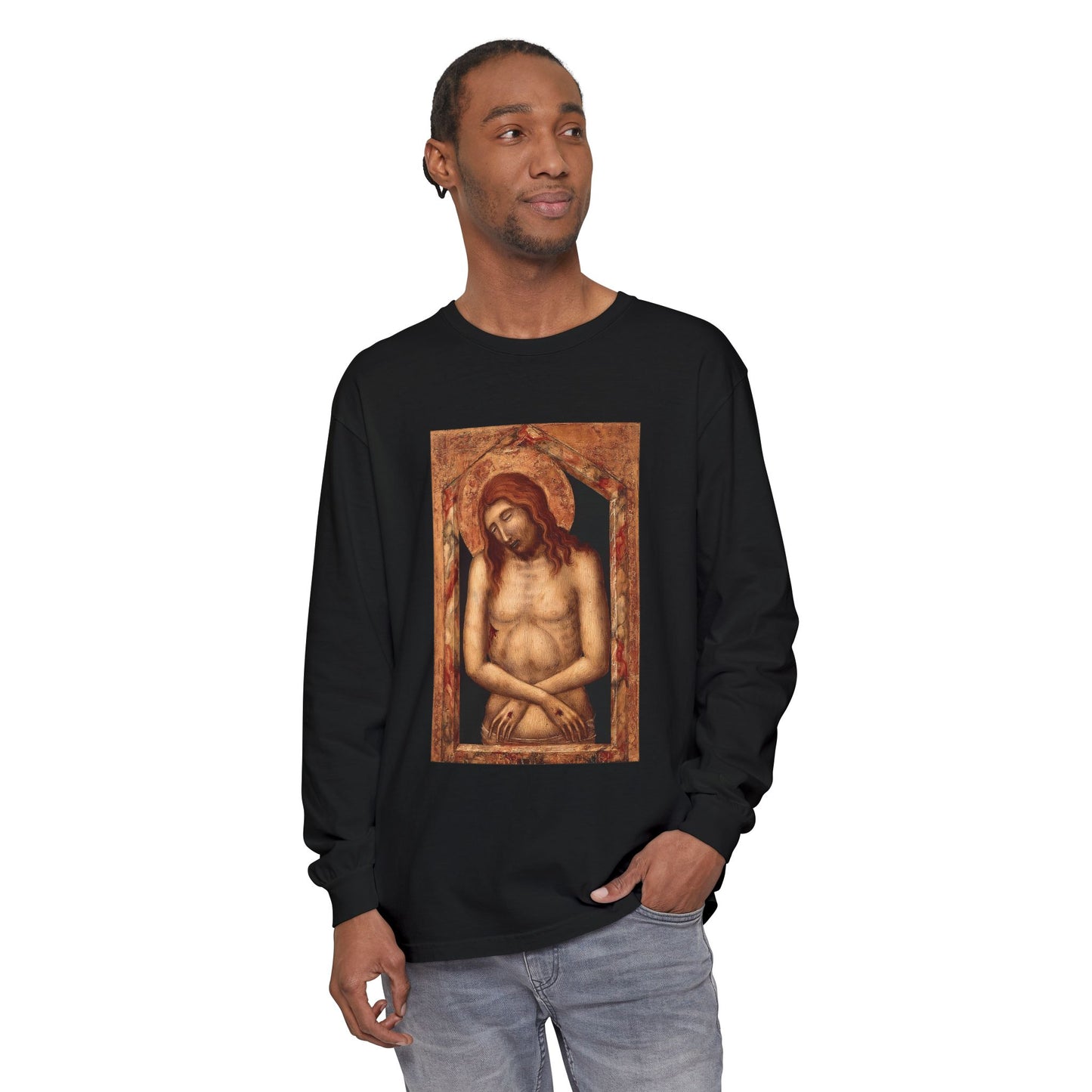 Man of Sorrow by Pietro Lorenzetti (Long Sleeve)