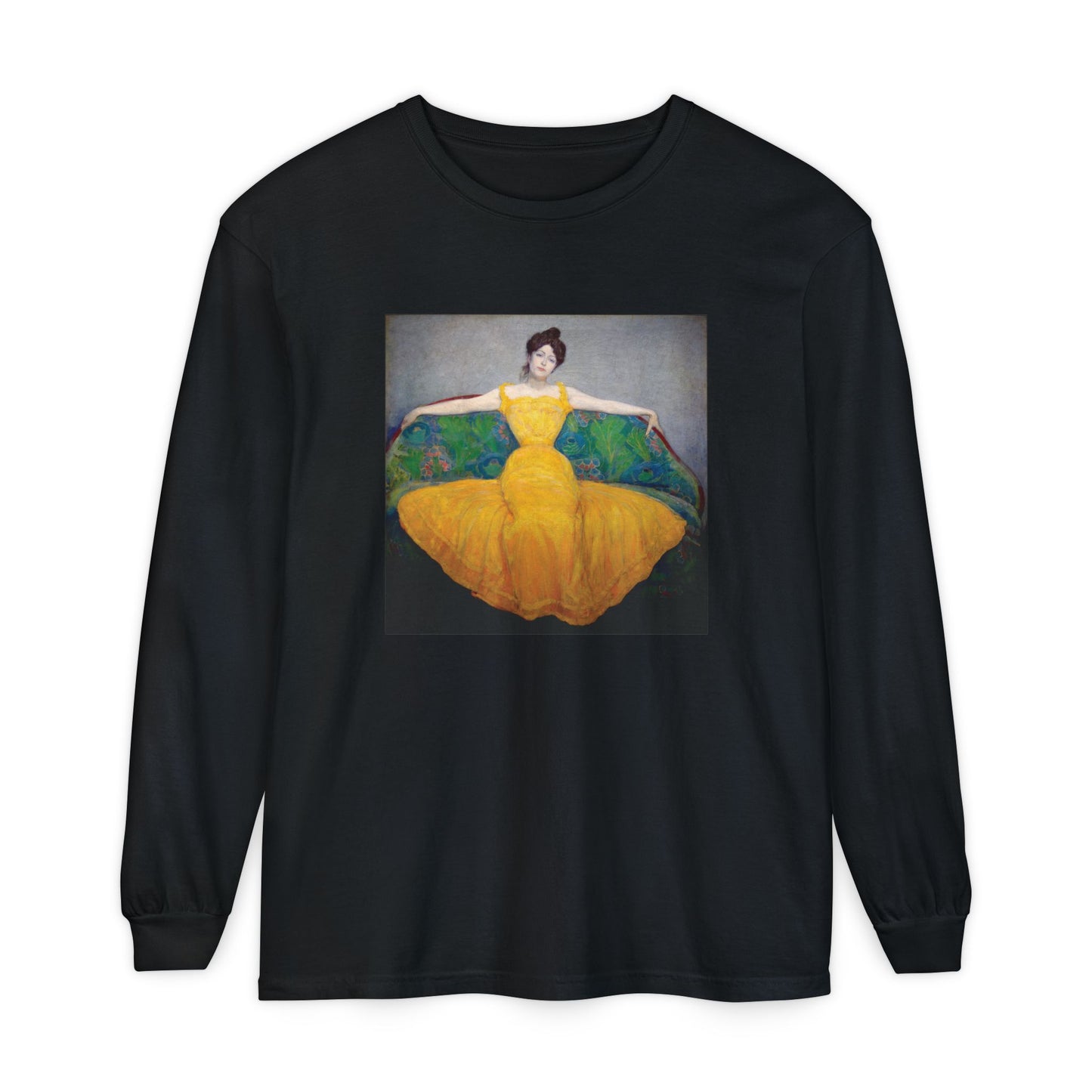 Woman in a Yellow Dress by Max Kurzweil (Long Sleeve)