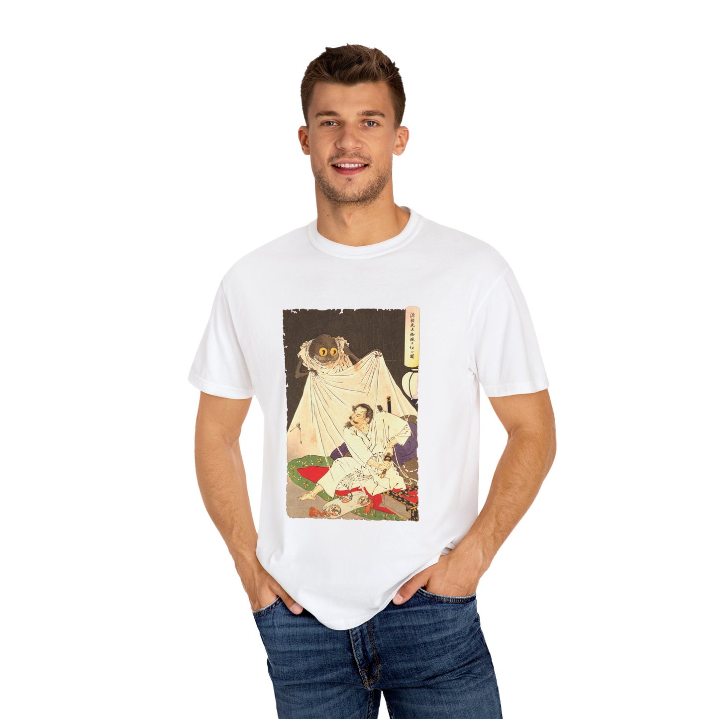 Minamoto no Yorimitsu Fighting the Earth Spider by Tsukioka Yoshitoshi (T-Shirt)