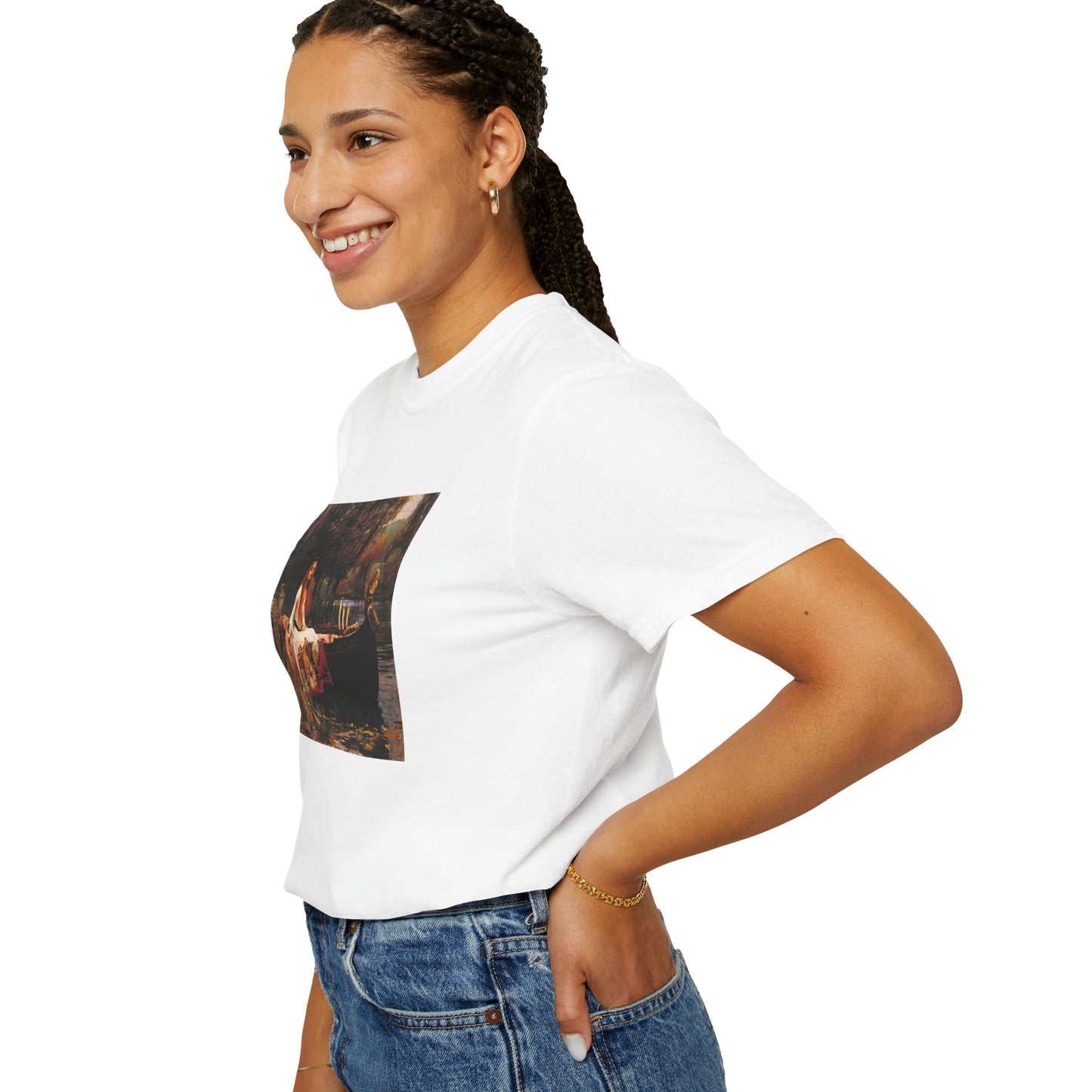 The Lady of Shalott by John William Waterhouse (T-Shirt)