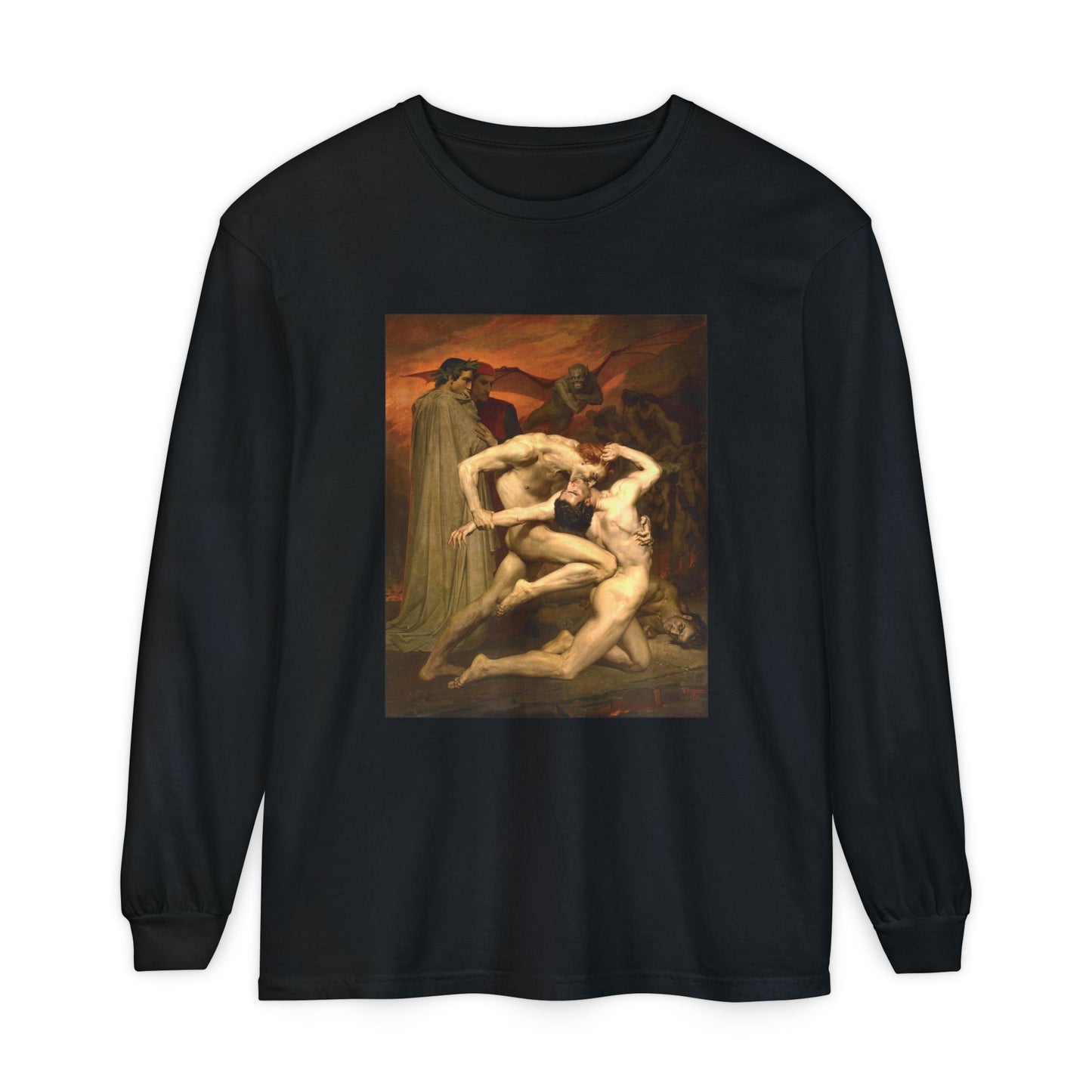 Dante and Virgil by William-Adolphe Bouguereau (Long Sleeve)