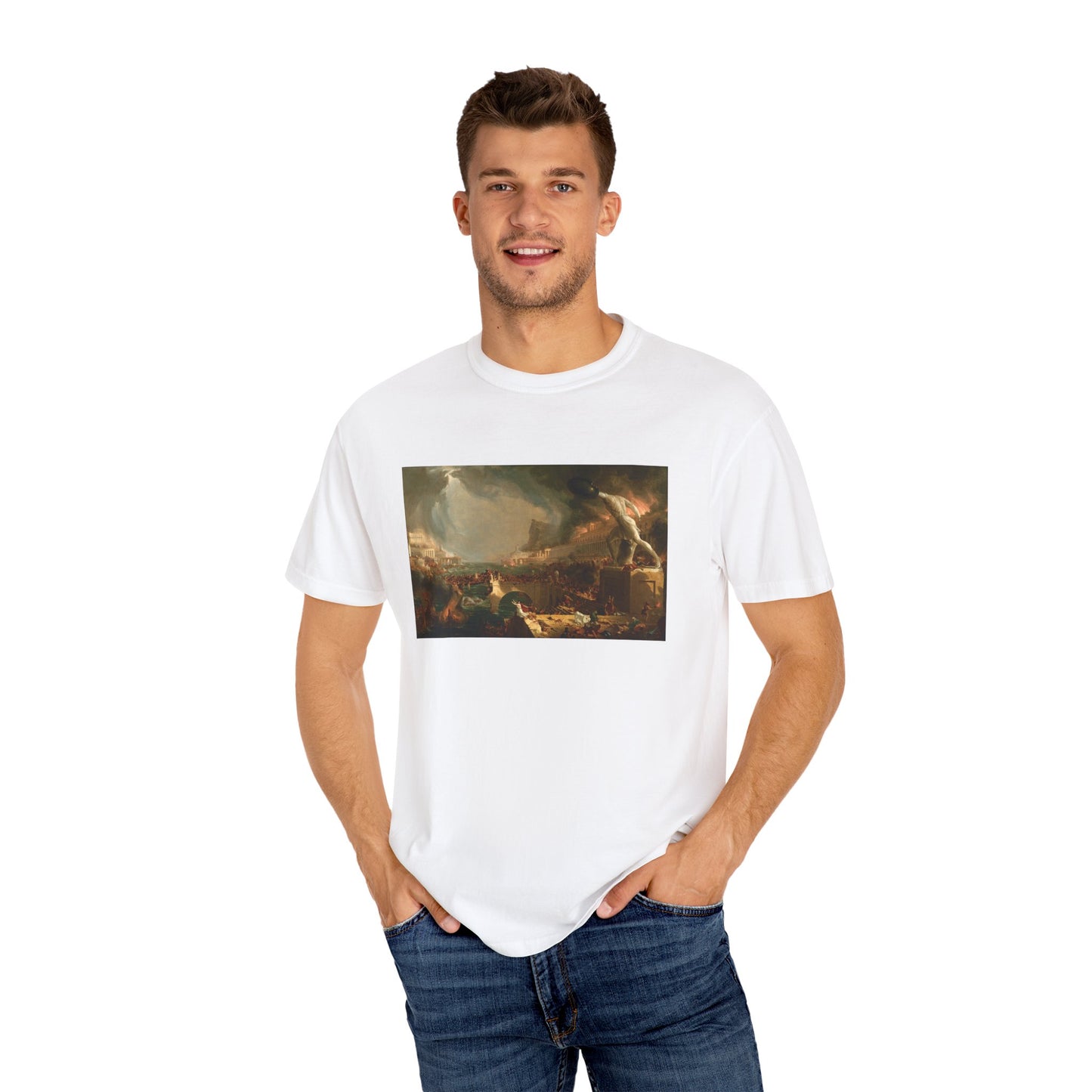 The Course of Empire: Destruction by Thomas Cole (T-Shirt)