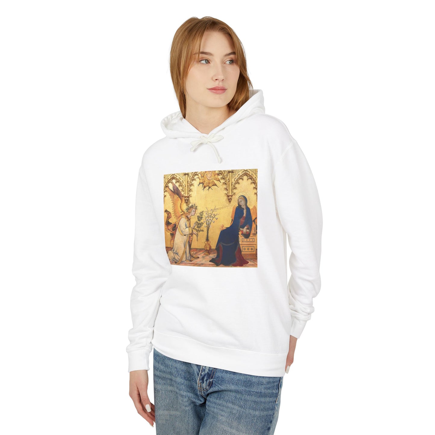 Annunciation by Simone Martini and Lippo Memmi (Hoodie)