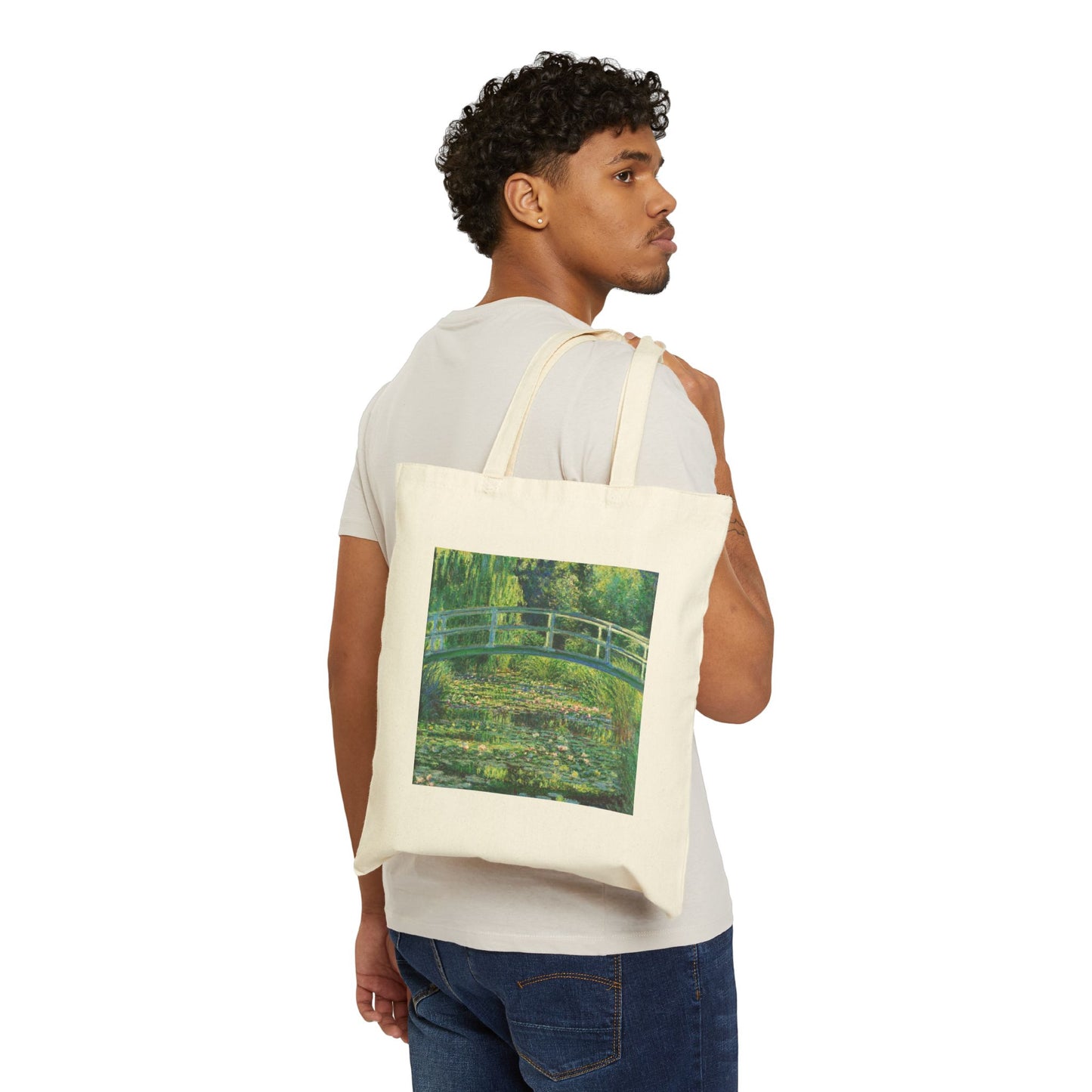 Water Lilies and Japanese Bridge by Claude Monet (Tote)