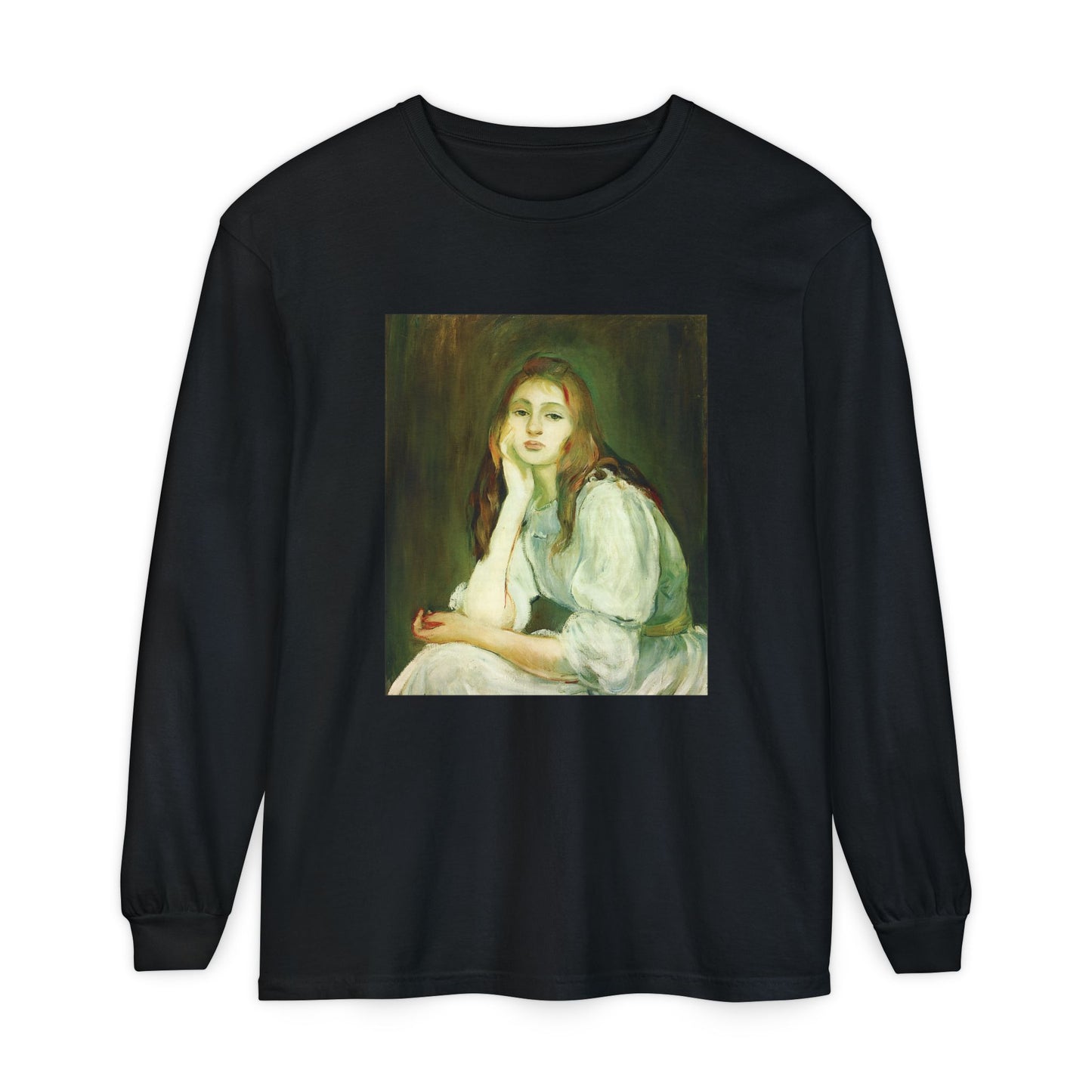 Julie Daydreaming by Berthe Morisot (Long Sleeve)