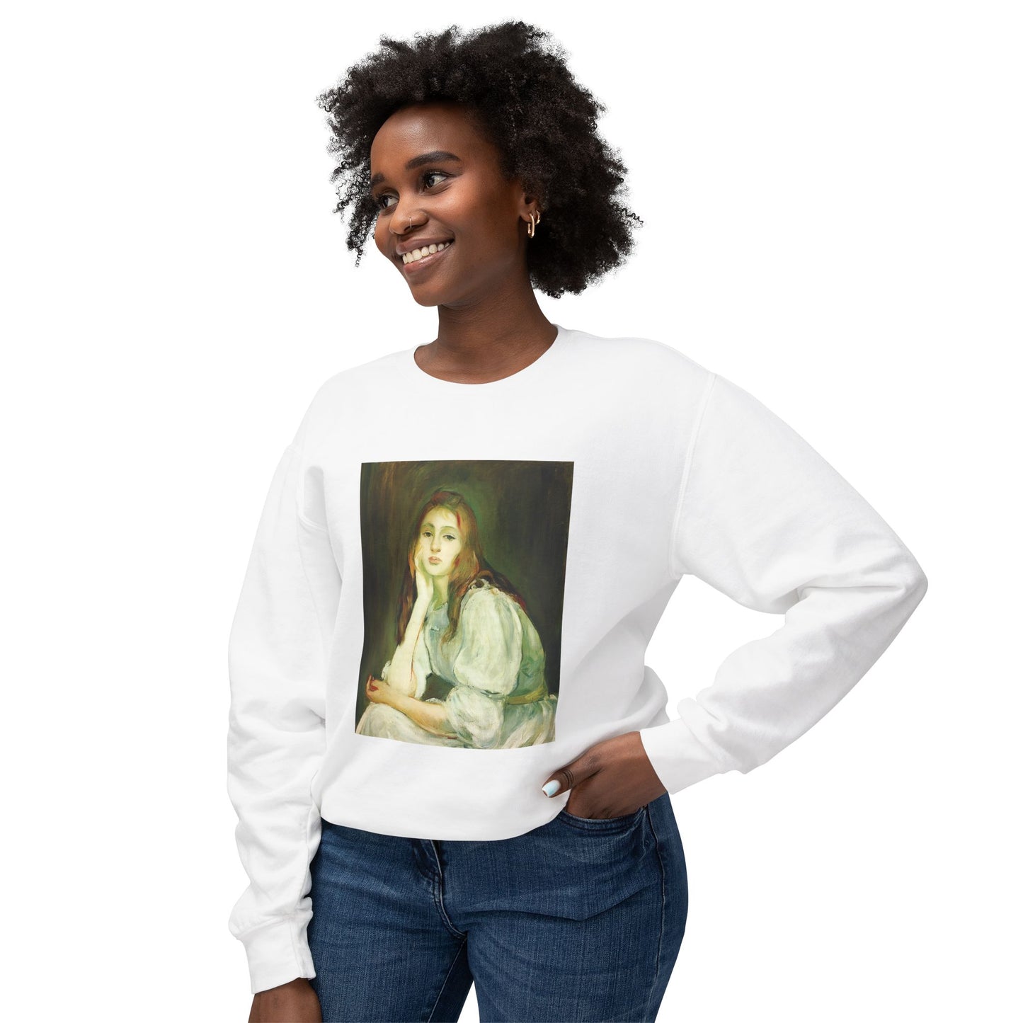 Julie Daydreaming by Berthe Morisot (Sweatshirt)