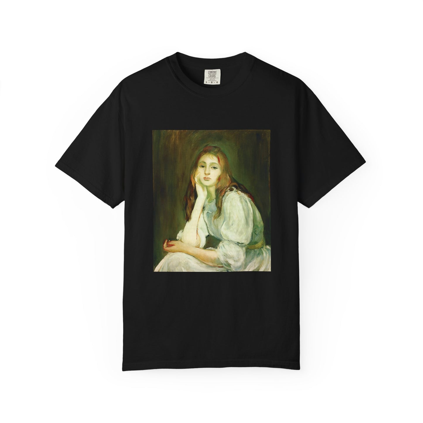Julie Daydreaming by Berthe Morisot (T-Shirt)