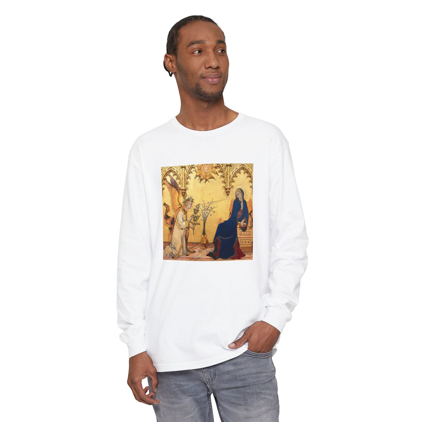 Annunciation by Simone Martini and Lippo Memmi (Long Sleeve)