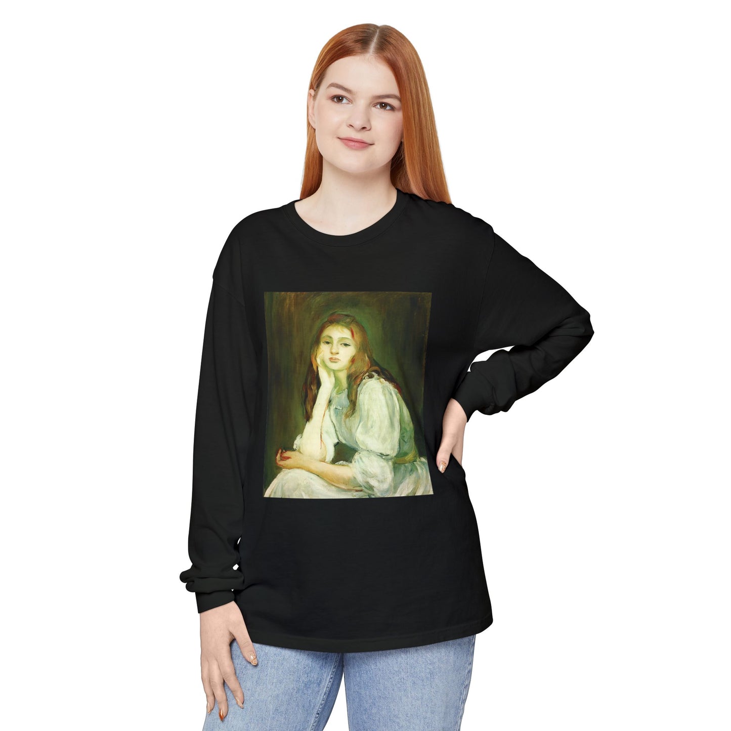 Julie Daydreaming by Berthe Morisot (Long Sleeve)