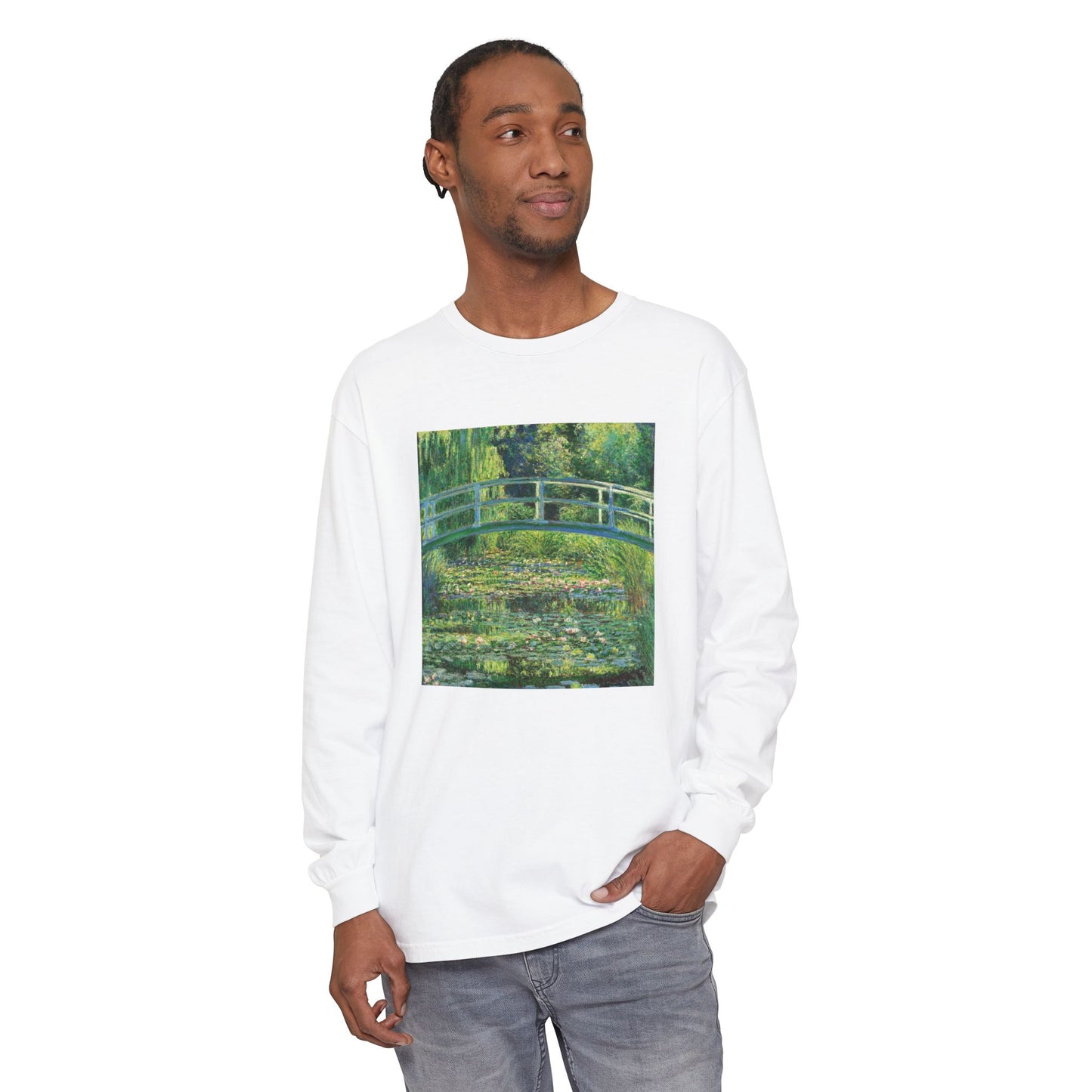 Water Lilies and Japanese Bridge by Claude Monet (Long Sleeve)