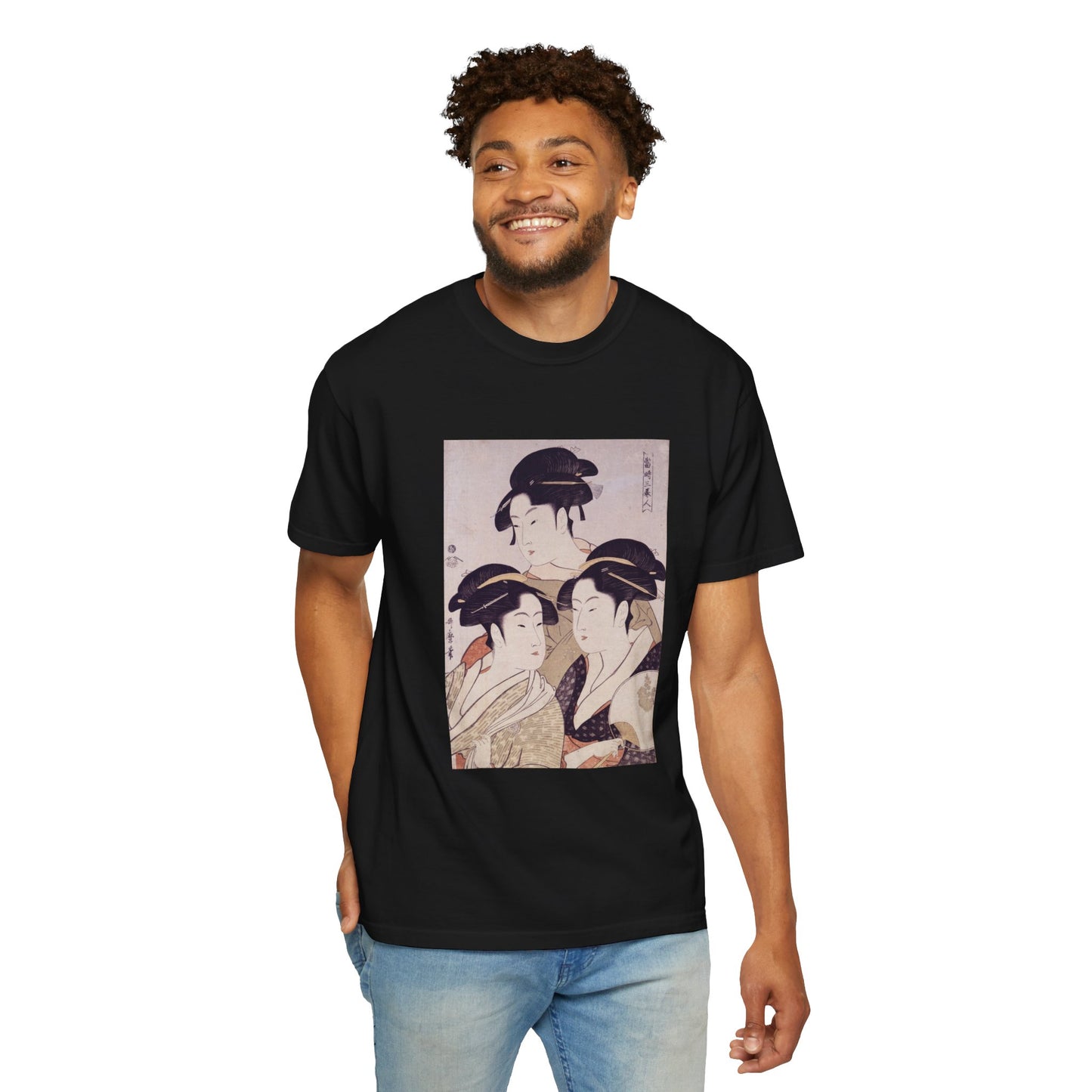 Three Beauties of the Present Day by Kitagawa Utamaro (T-Shirt)