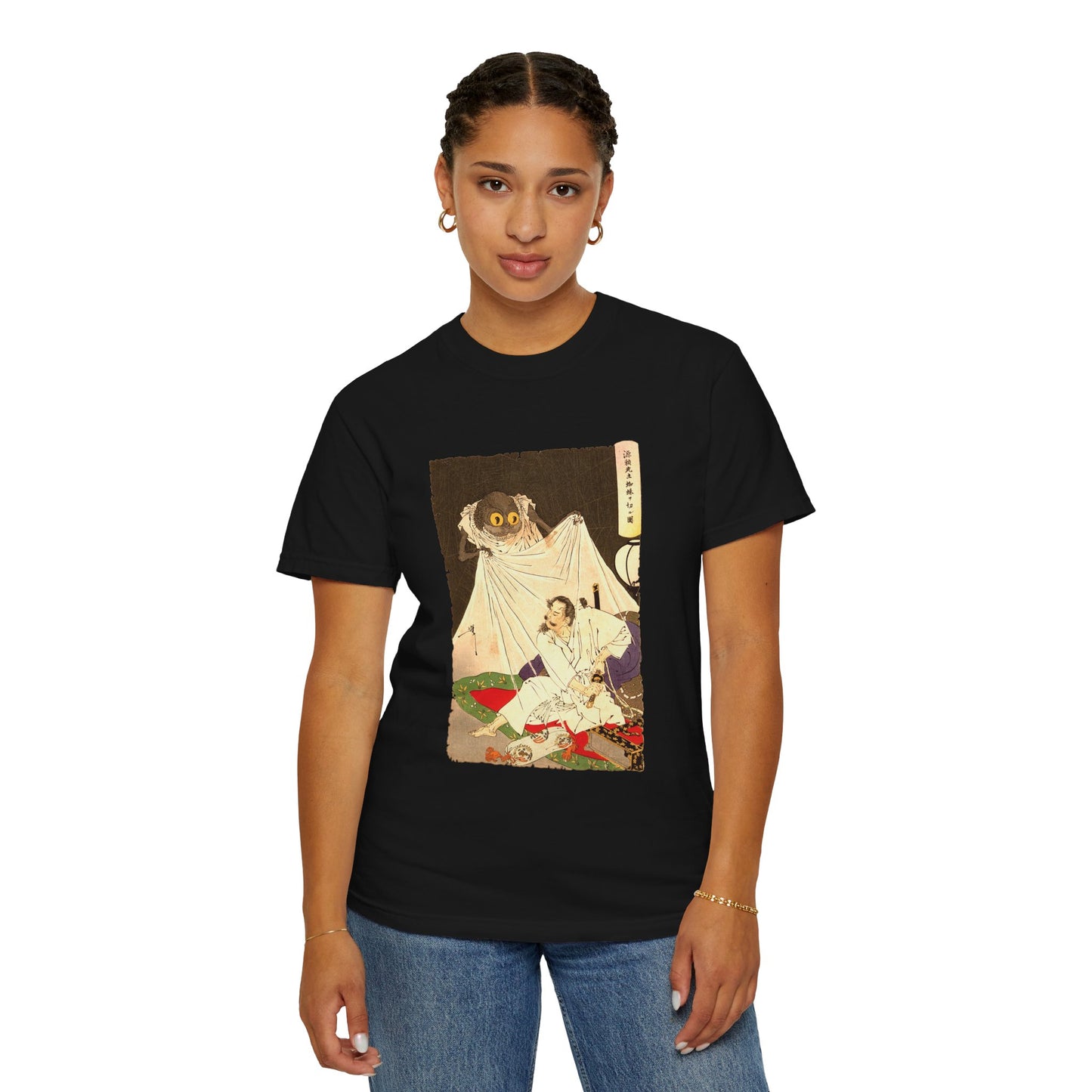 Minamoto no Yorimitsu Fighting the Earth Spider by Tsukioka Yoshitoshi (T-Shirt)
