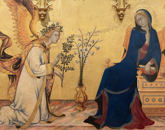Annunciation by Simone Martini and Lippo Memmi (T-Shirt)