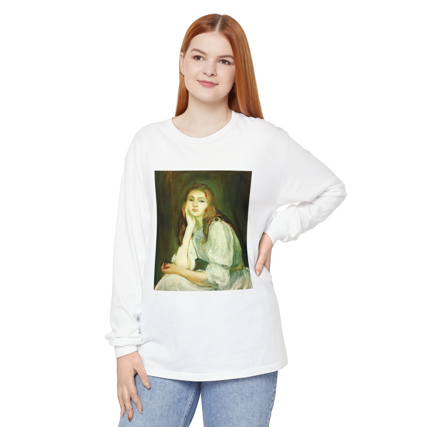 Julie Daydreaming by Berthe Morisot (Long Sleeve)