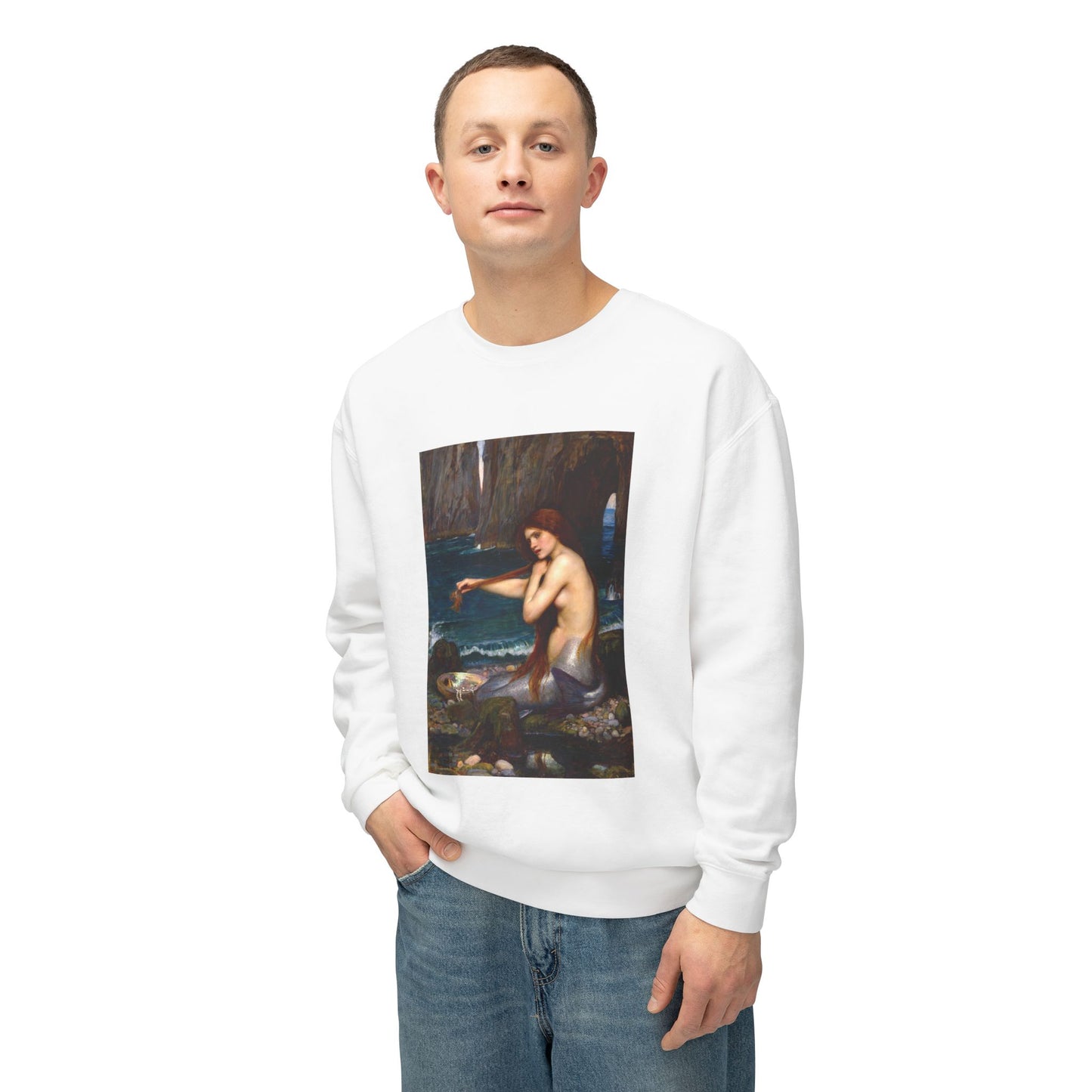 A Mermaid by John William Waterhouse (Sweatshirt)